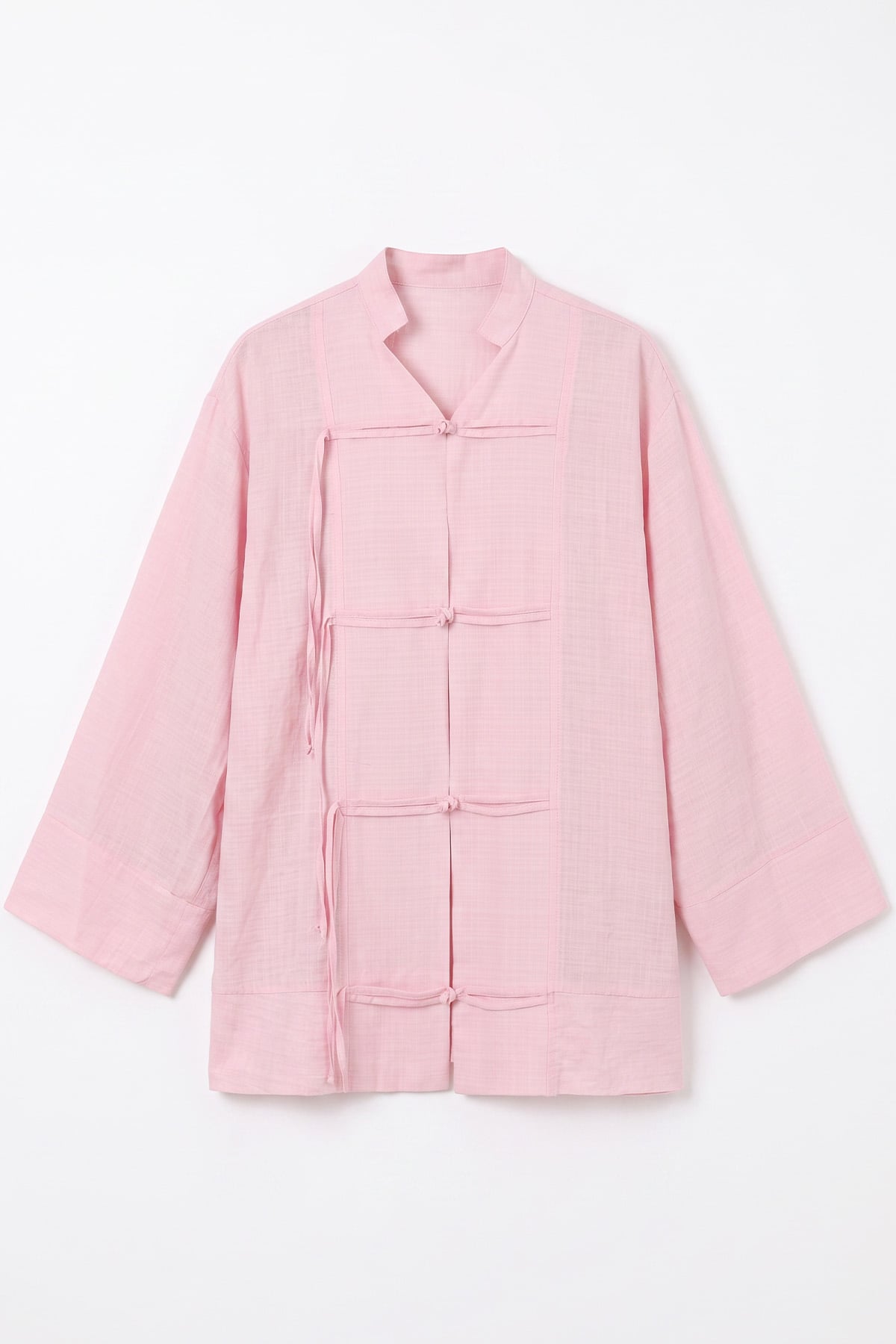 Çin Düğmeli Tunik Y0158 - PEMBE  |  