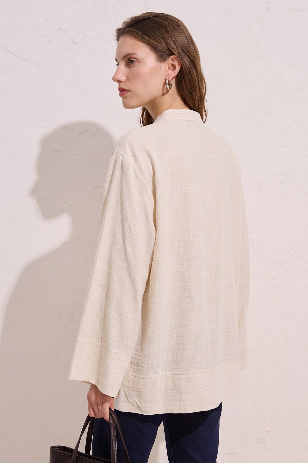 Çin Düğmeli Tunik Y0158 - TAŞ |  
