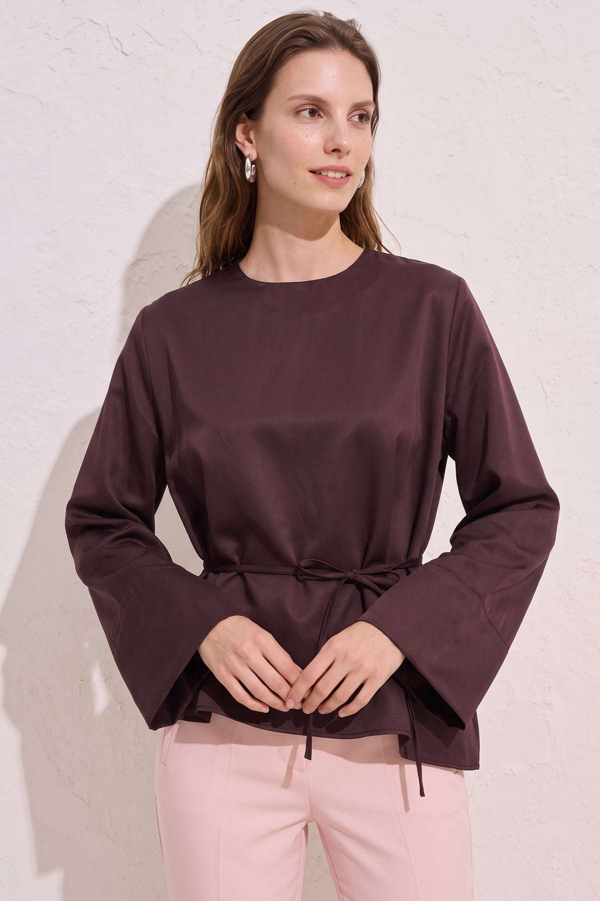 Verev Kesim Bluz Y0160 - MÜRDÜM | zenne.com 
