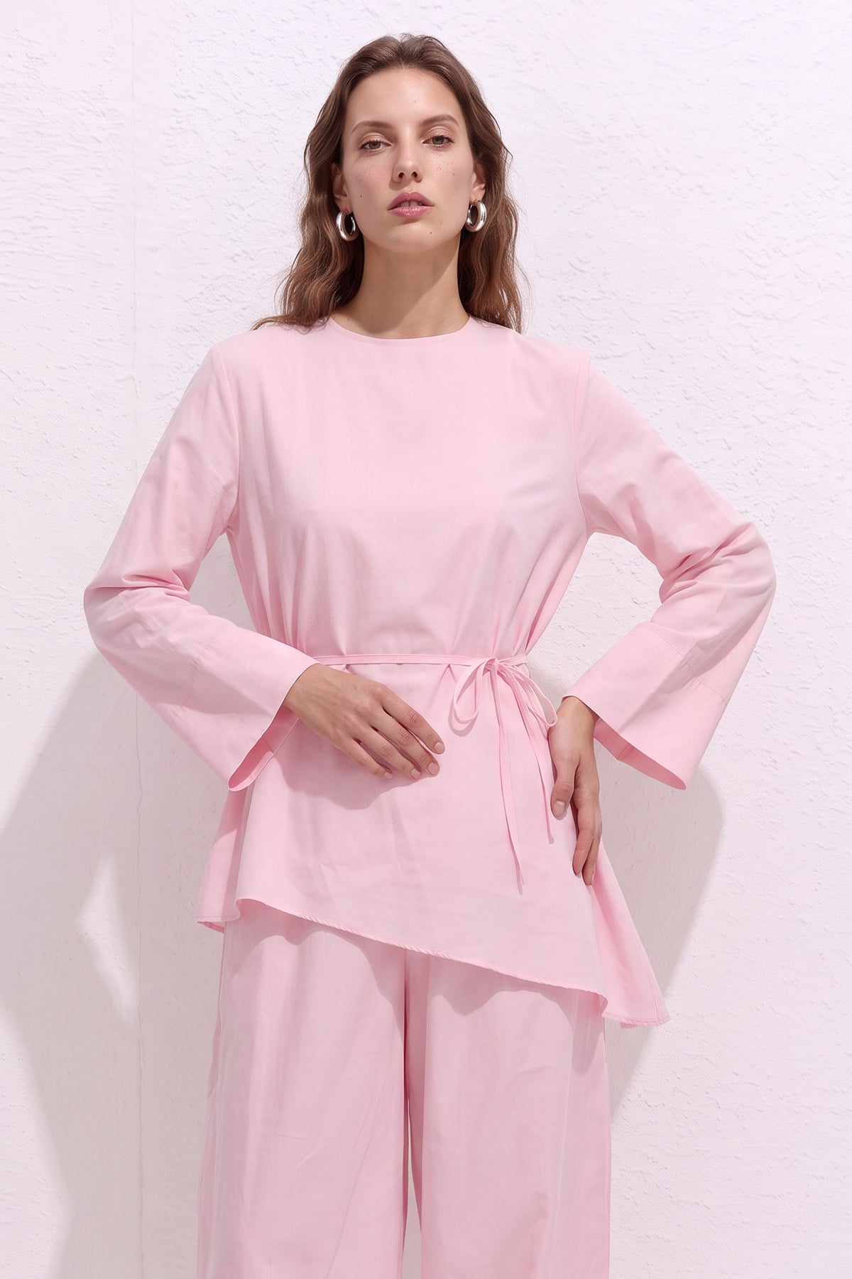 Asimetrik Vual Takım Y0161 - PEMBE  |  