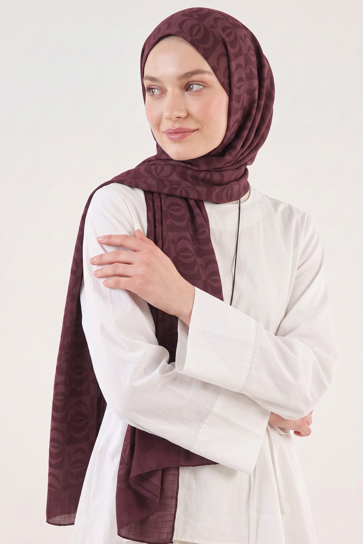 Halka Desen Jakar Şal 100 - MÜRDÜM |  