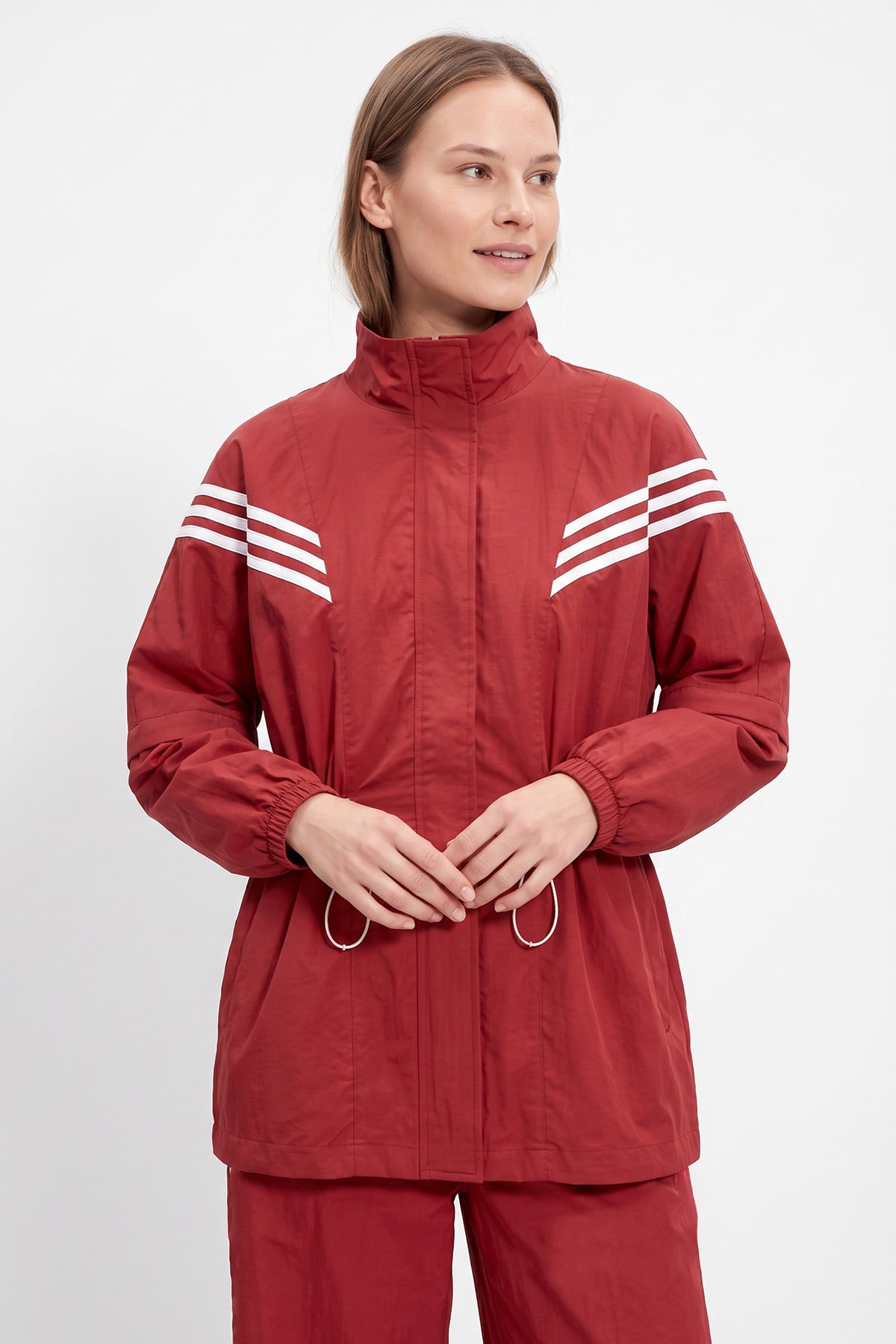 Şeritli Spor Takım 1717 - KIRMIZI | zenne.com 