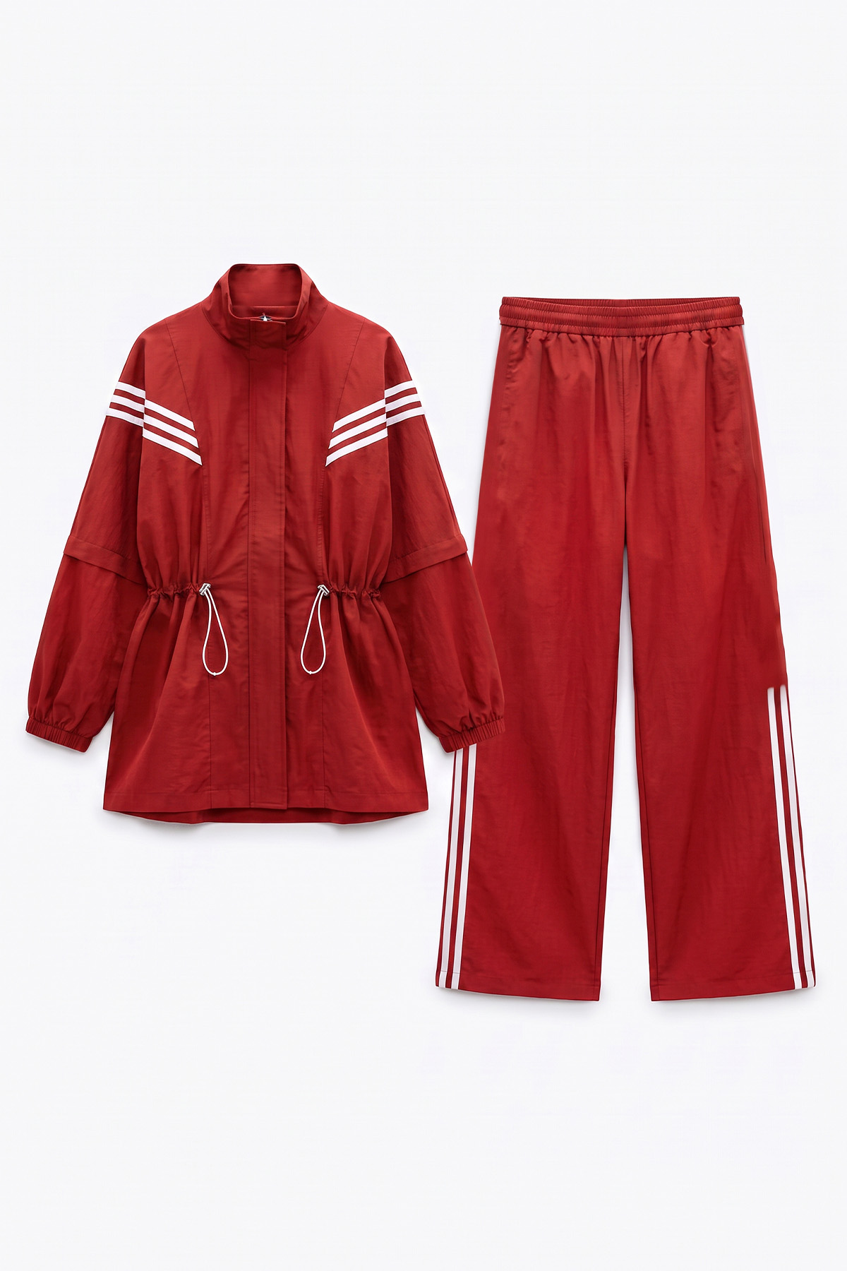 Şeritli Spor Takım 1717 - KIRMIZI | zenne.com 