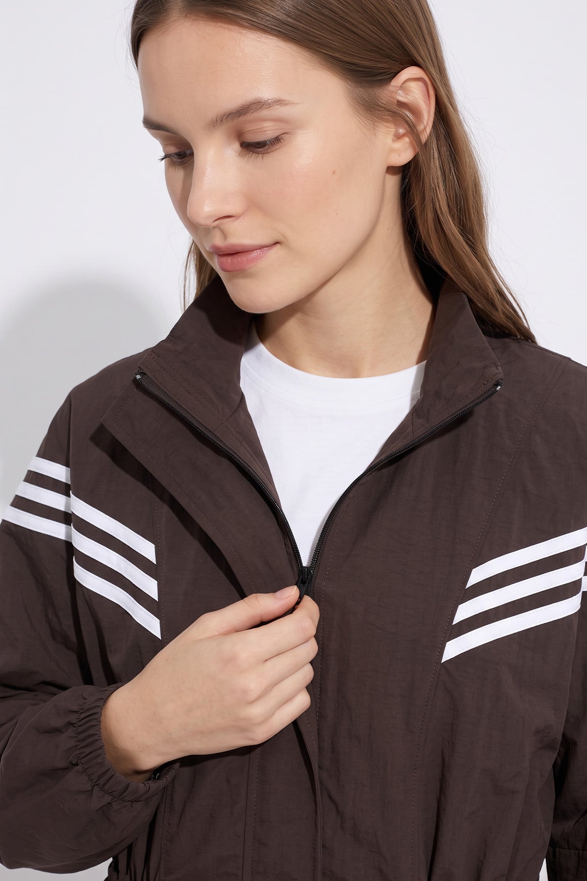 Şeritli Spor Takım 1717 - KAHVE | zenne.com 