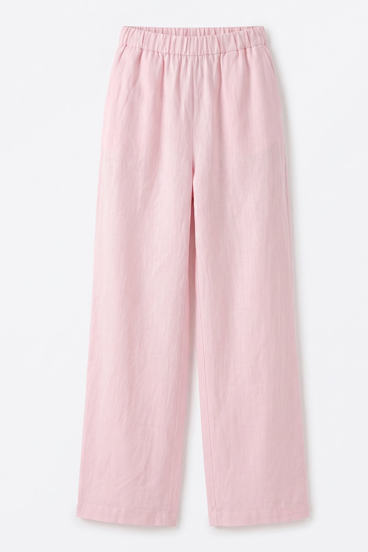 Keten Pantolon Y0155-1 - AÇIK PEMBE | zenne.com 