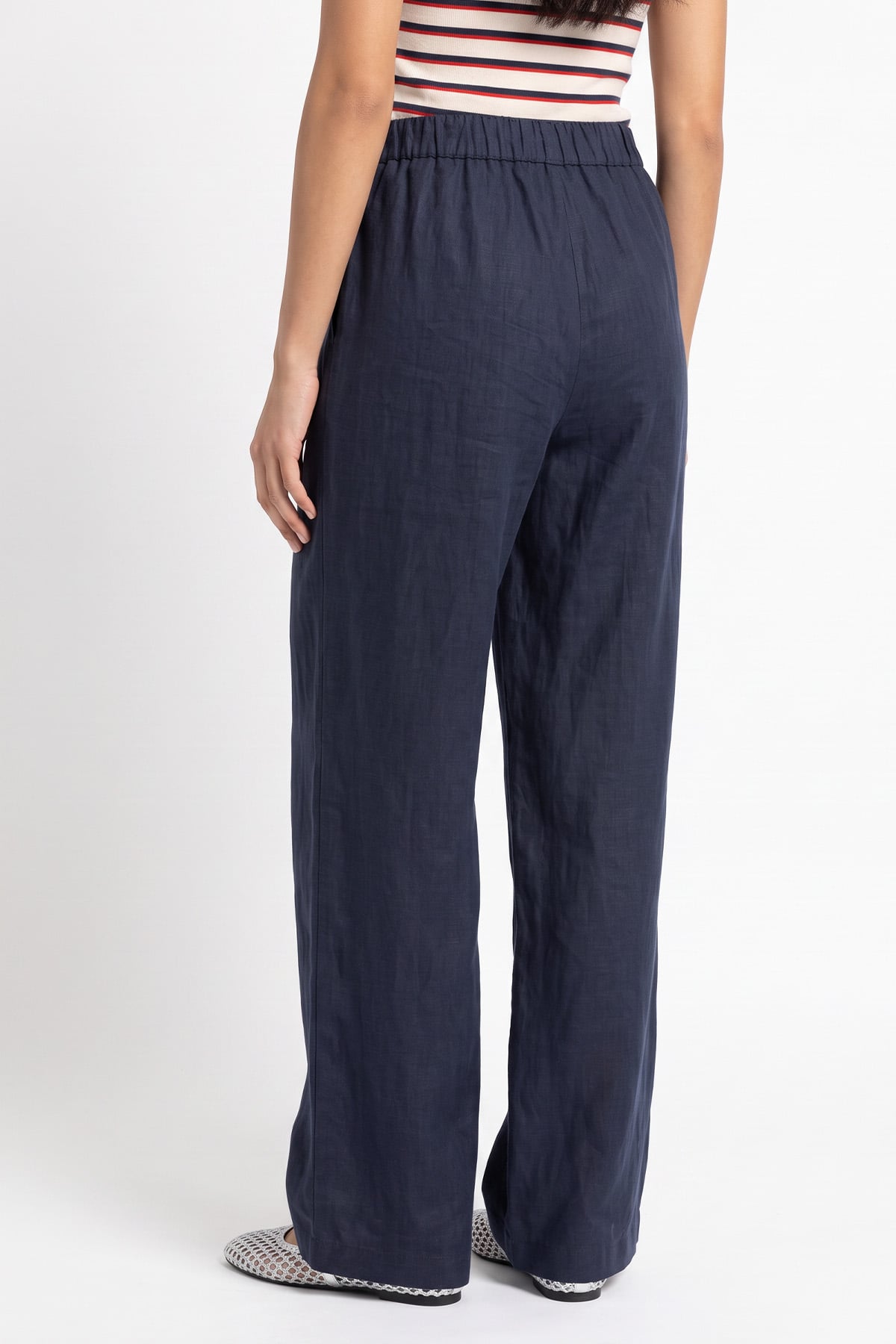Keten Pantolon Y0155-1 - LACİVERT | zenne.com 