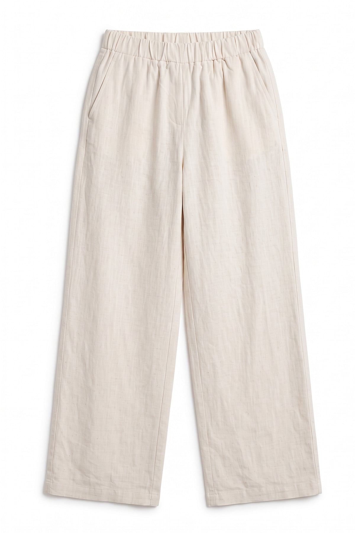 Keten Pantolon Y0155-1 - EKRU | zenne.com 