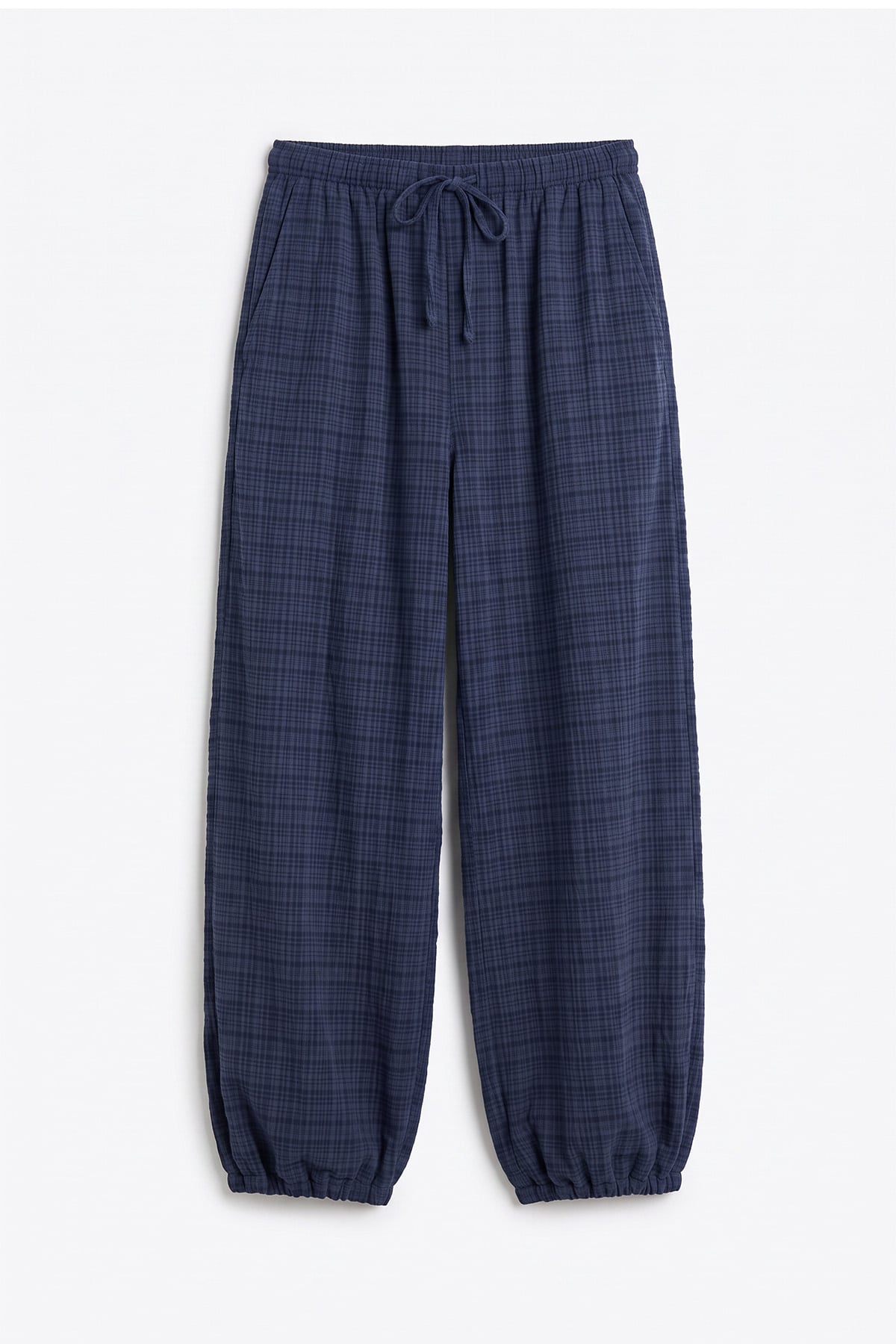 Ekose Şalvar Pantolon 262275 - LACİVERT | zenne.com 