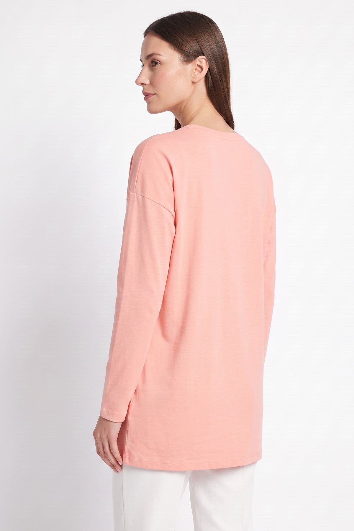 Kedi Baskılı Tunik 13230 - SOMON | zenne.com 