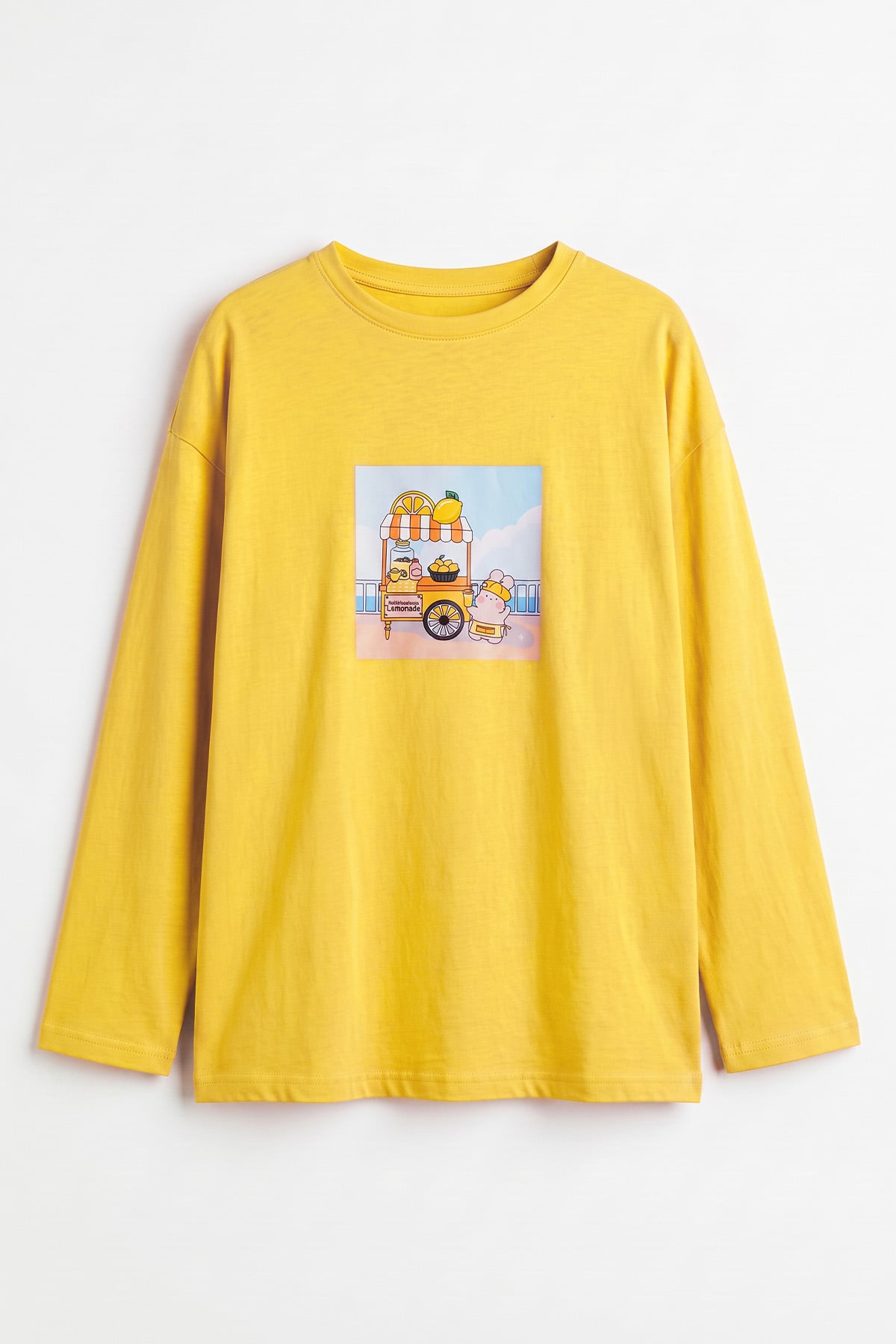 Baskılı Tunik 13227 - SARI | zenne.com 