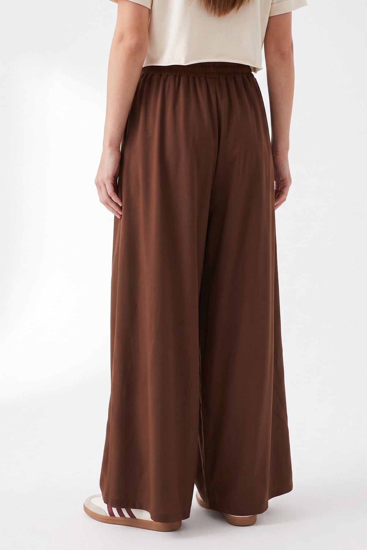 Beli Lastikli Eşofman Altı 3366 - KAHVE | zenne.com 
