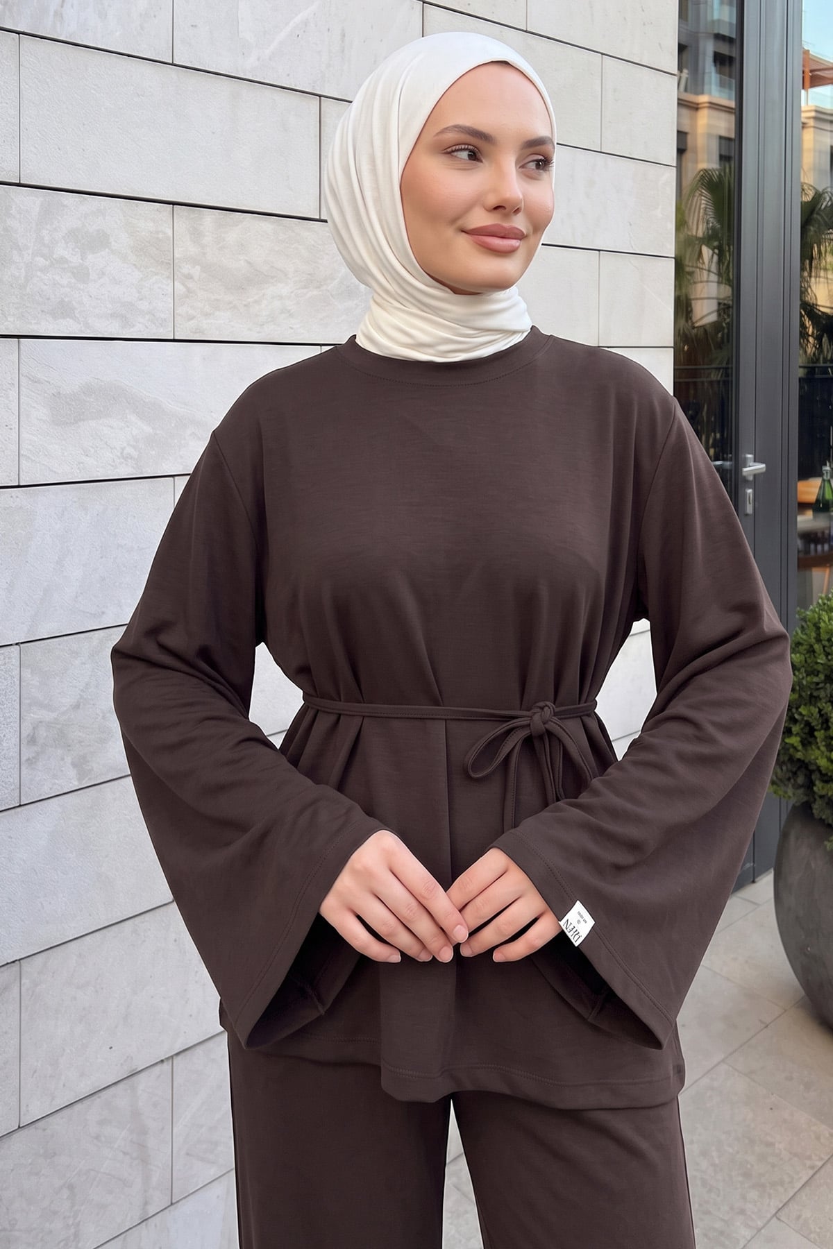 Asimetrik Modal Takım 26173 - ACI KAHVE | zenne.com 