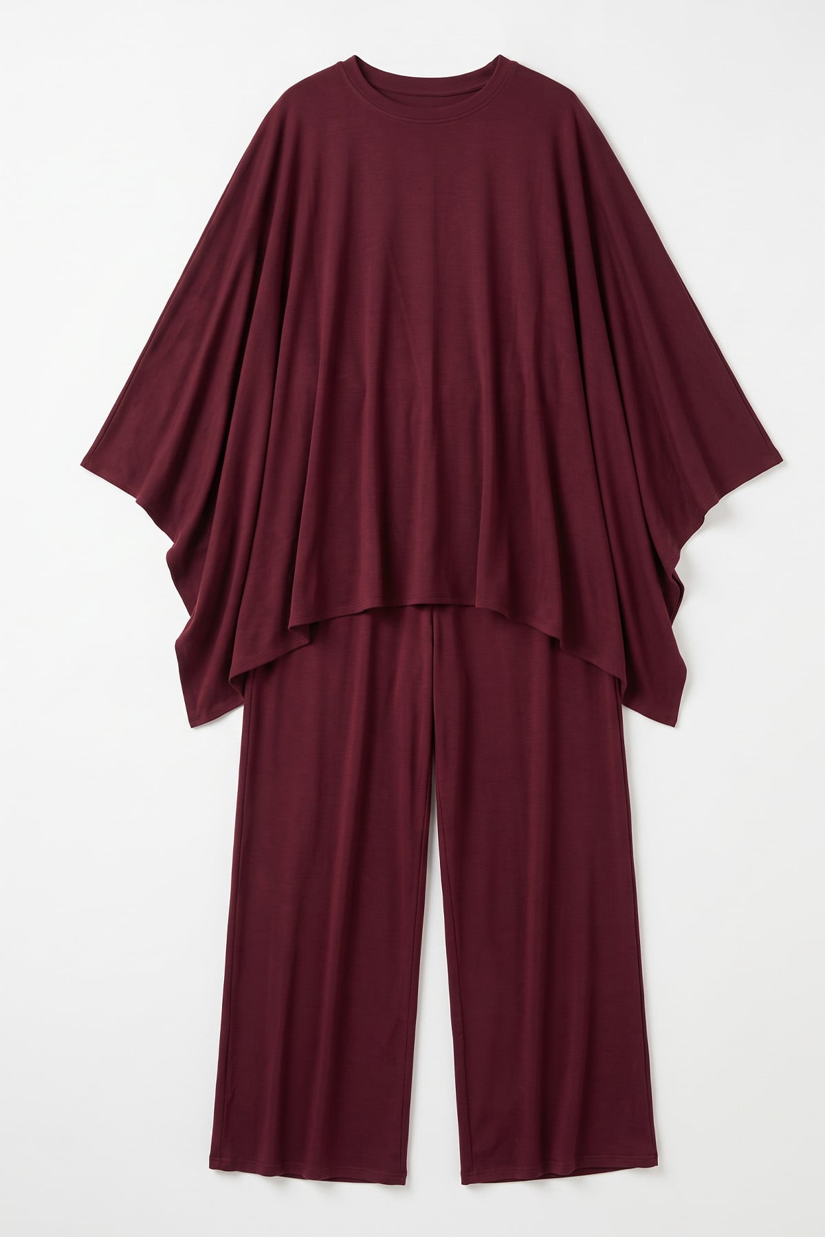 Asimetrik Kesim Takım 202706 - BORDO | zenne.com 