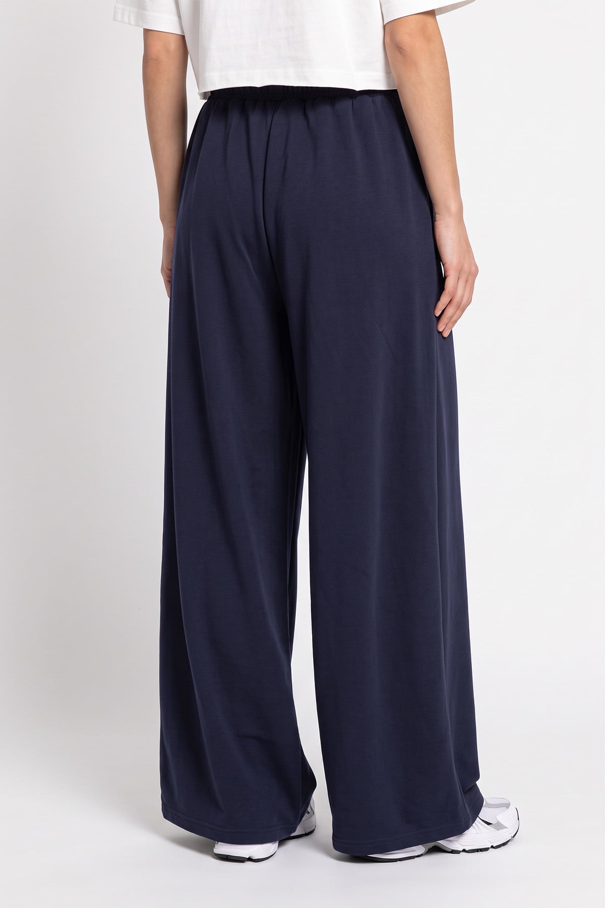 Bol Paça Pantolon 202714 - LACİVERT | zenne.com 