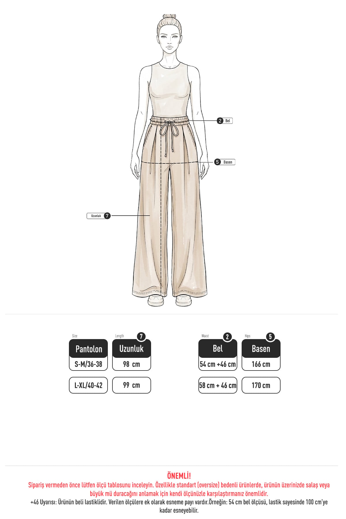 Bol Paça Pantolon 202714 - KAHVE | zenne.com 