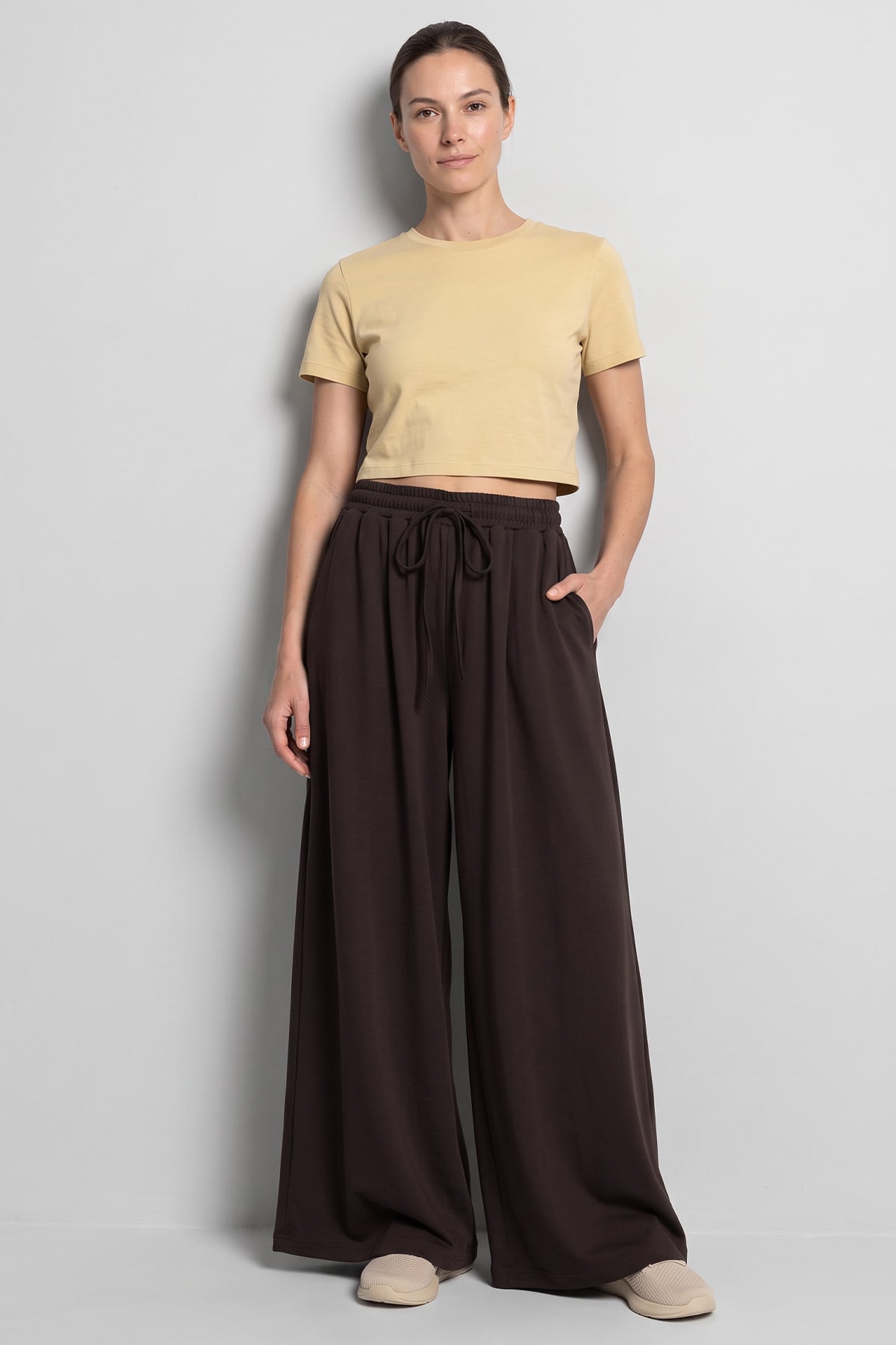 Bol Paça Pantolon 202714 - KAHVE | zenne.com 