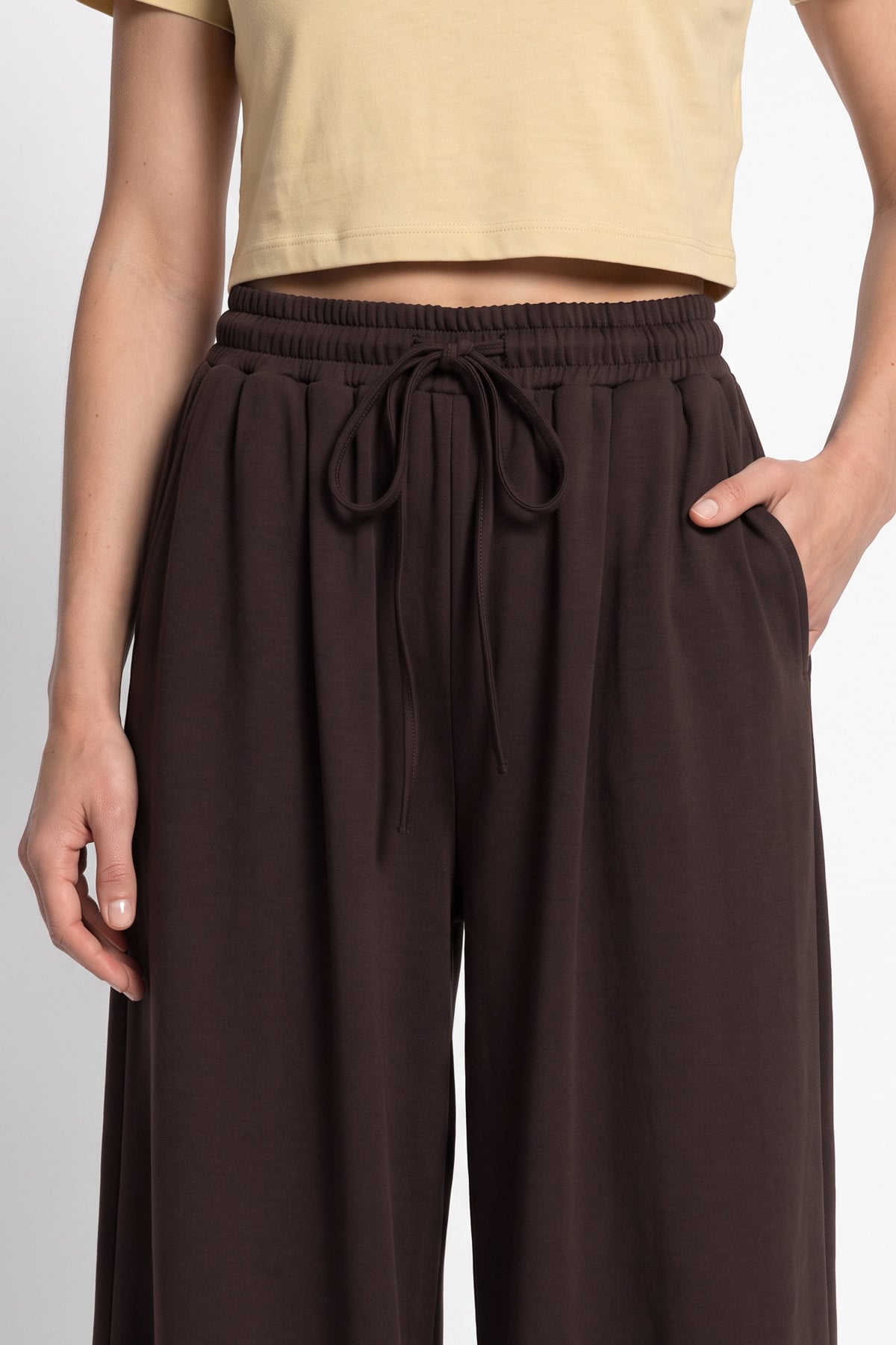 Bol Paça Pantolon 202714 - KAHVE | zenne.com 