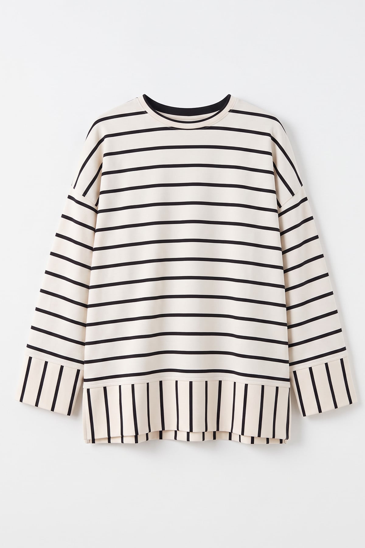 Çizgili Tunik 22089 - SİYAH | zenne.com 