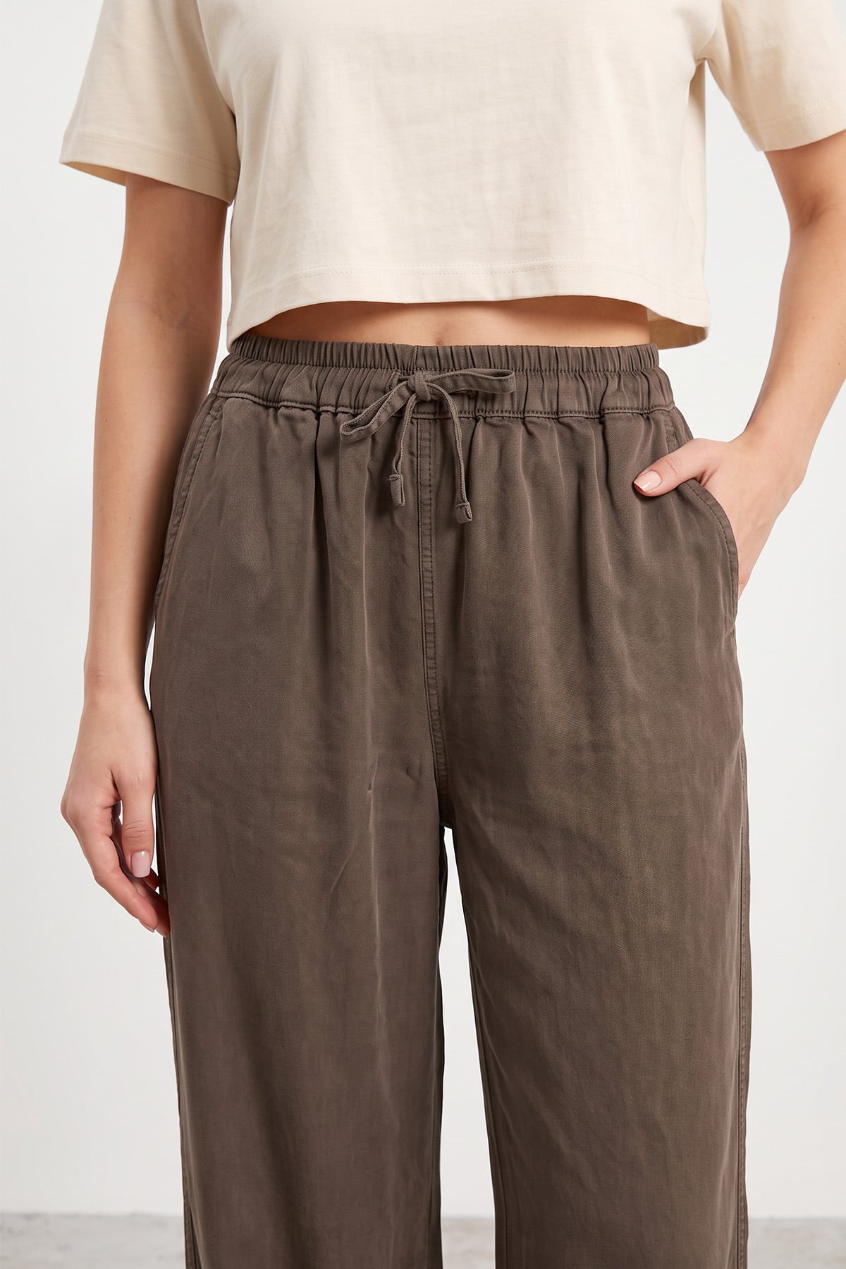 Tensel Pantolon 16000 - KAHVE | zenne.com 
