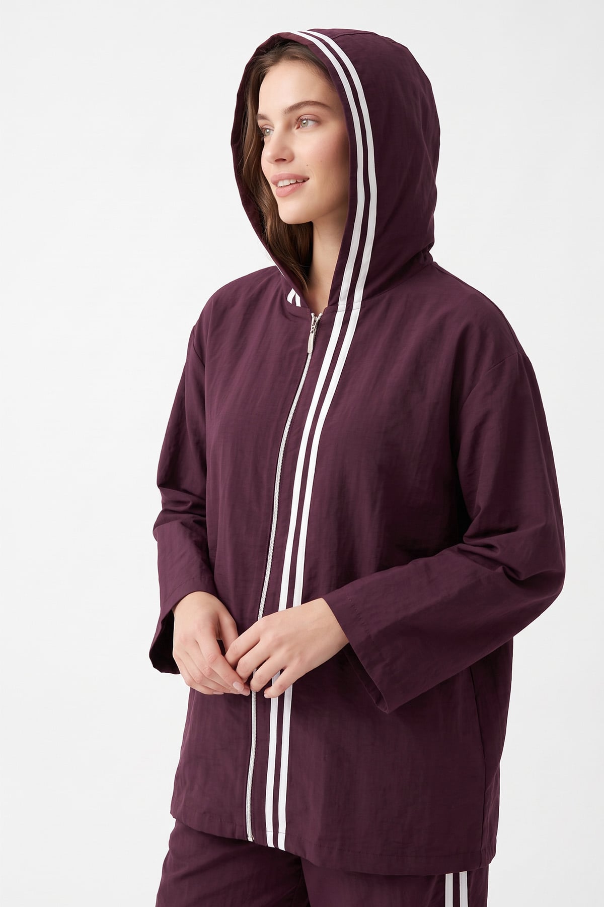 Şerit Detaylı Takım 1724 - MÜRDÜM | zenne.com 