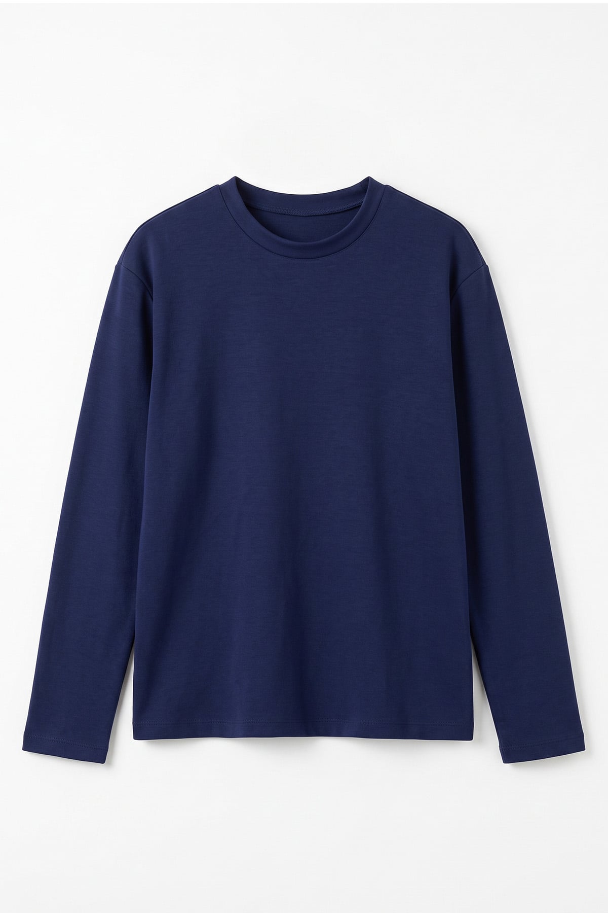 Uzun Kollu Basic Bluz 11448 - LACİVERT | zenne.com 