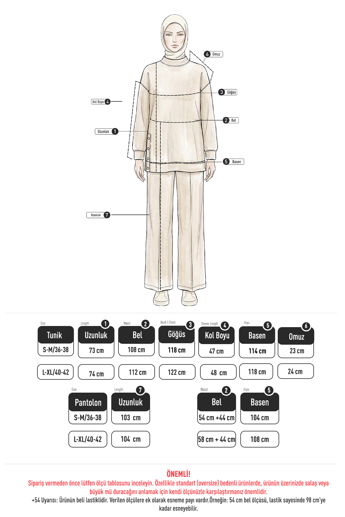 Yanları Çıtçıtlı Oysho Takım 2004 - KAHVE | zenne.com 