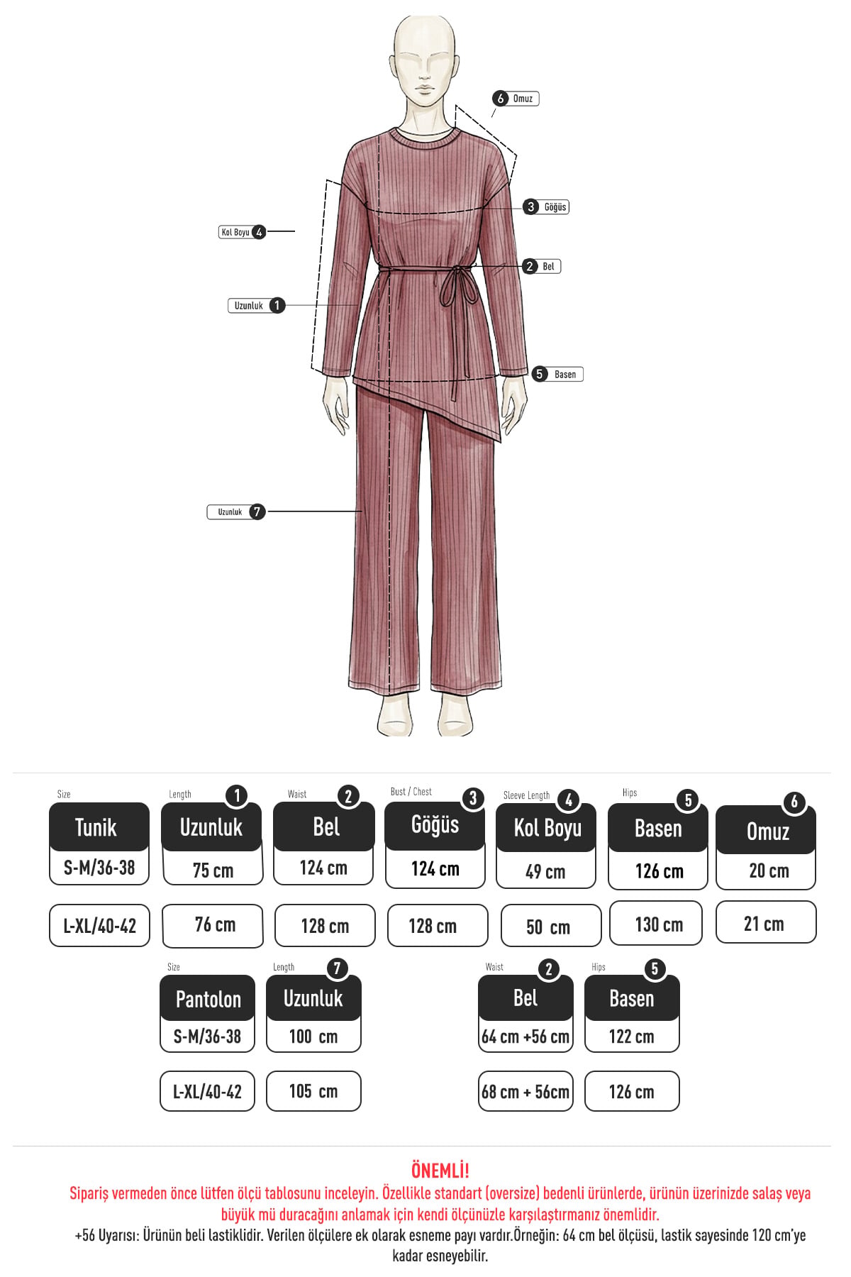 Asimetrik Oysho Takım 272007 - MAVİ | zenne.com 