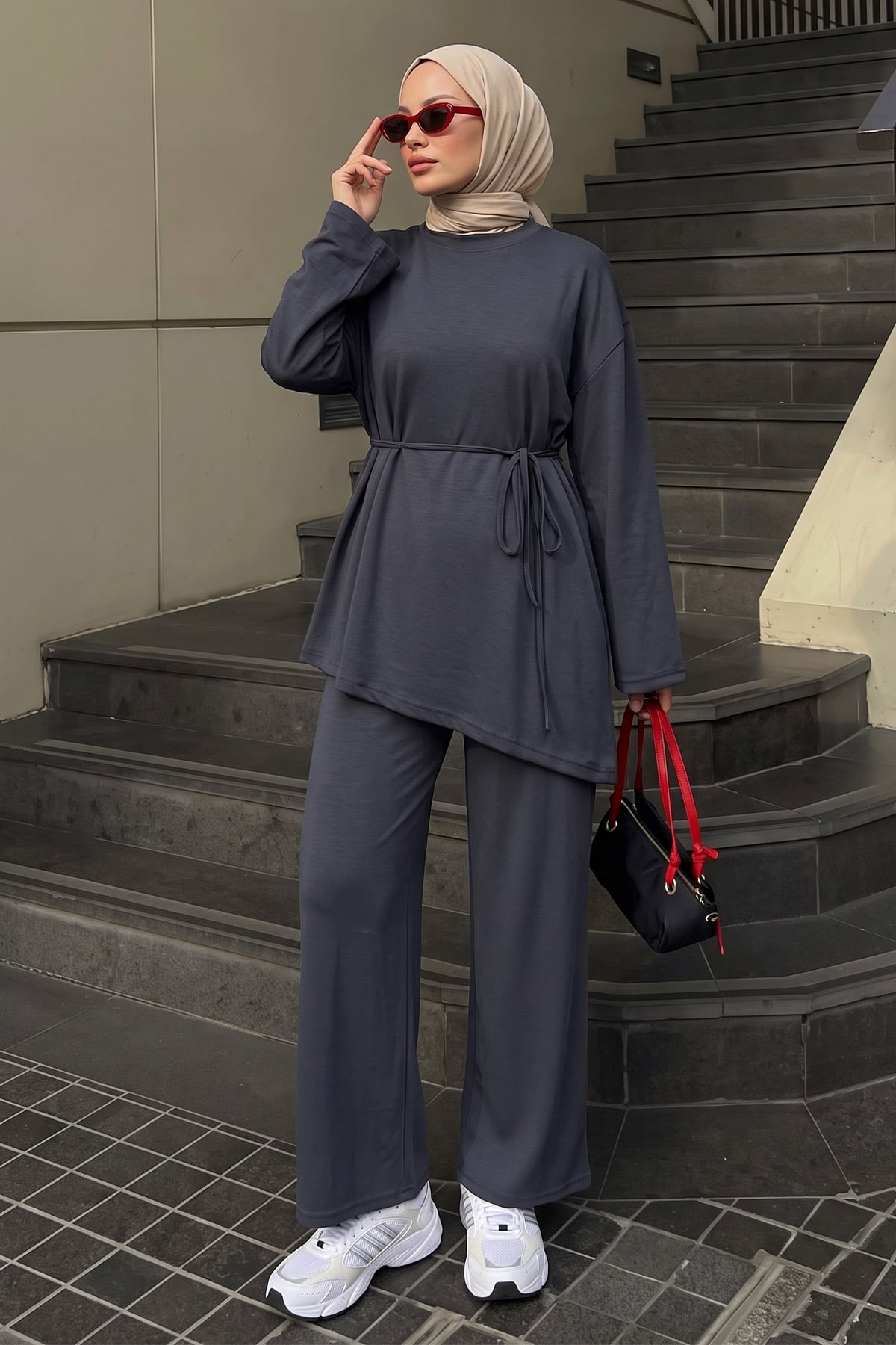 Asimetrik Oysho Takım 272007 - MAVİ | zenne.com 