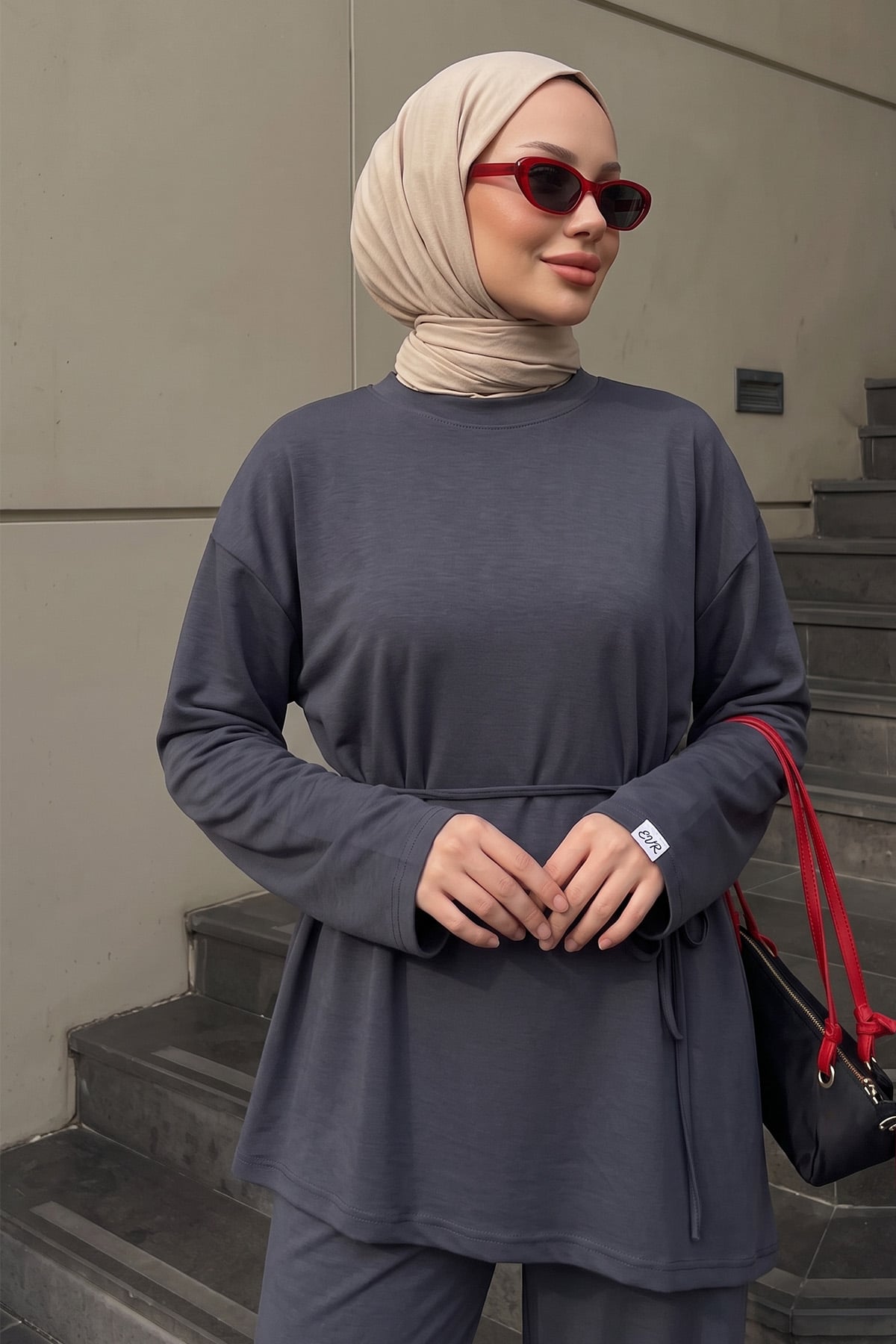 Asimetrik Oysho Takım 272007 - MAVİ | zenne.com 