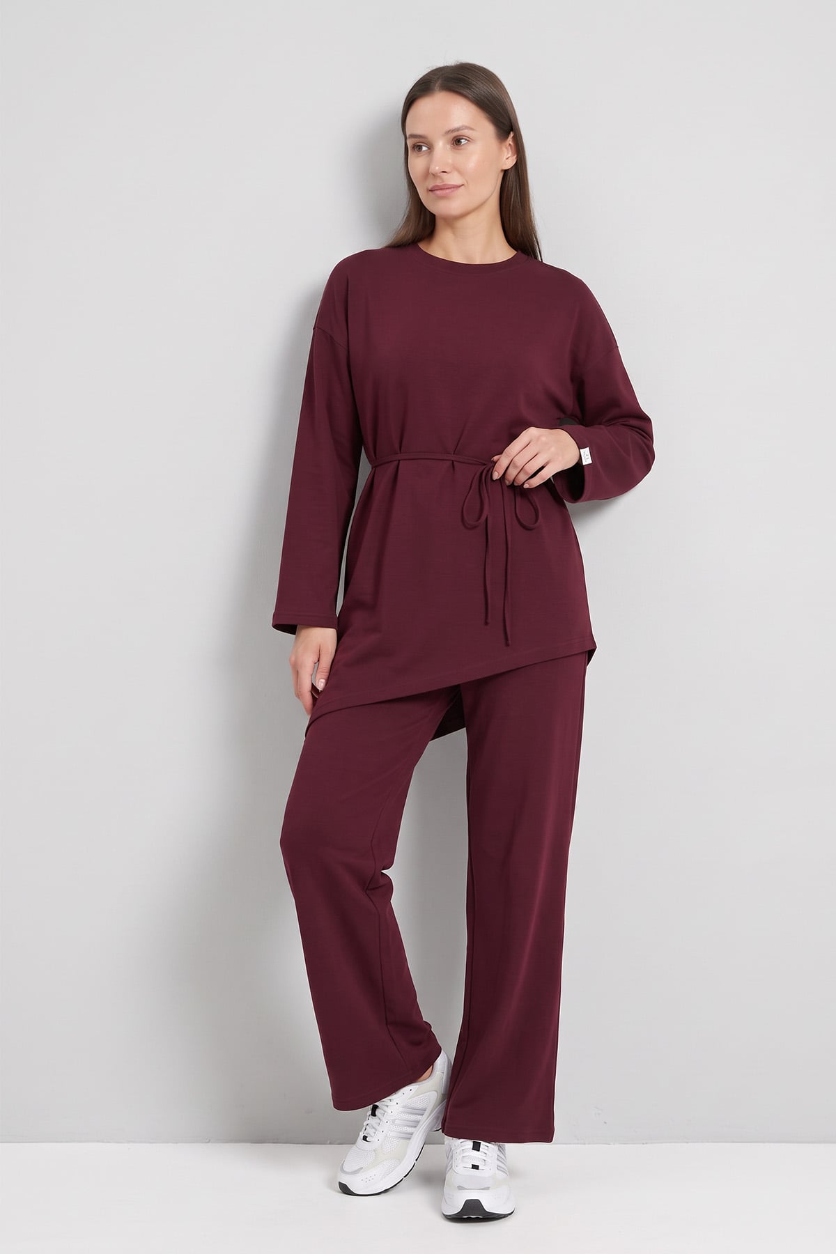 Asimetrik Takım 272007 - BORDO | zenne.com 