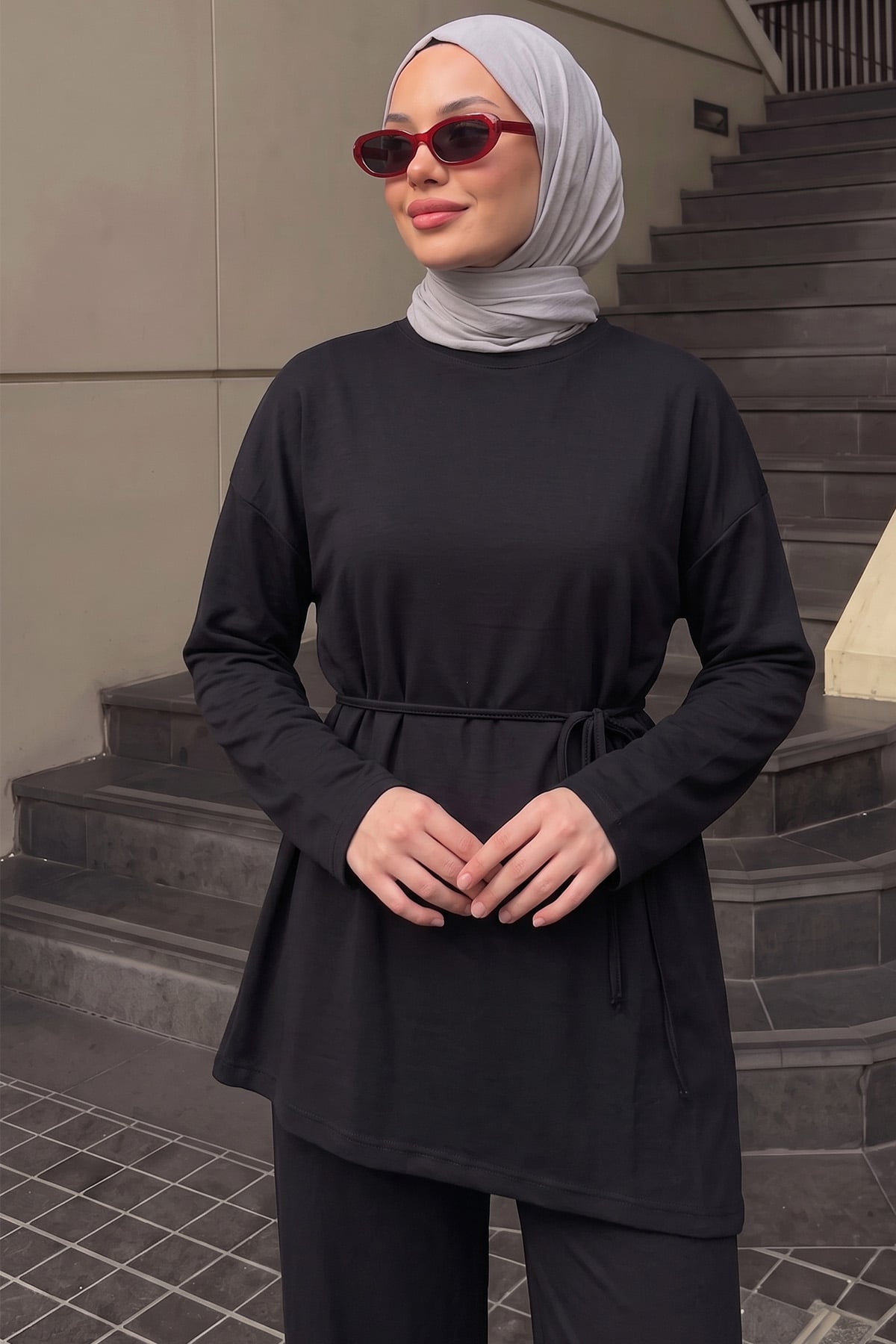 Asimetrik Oysho Takım 272007 - SİYAH | zenne.com 