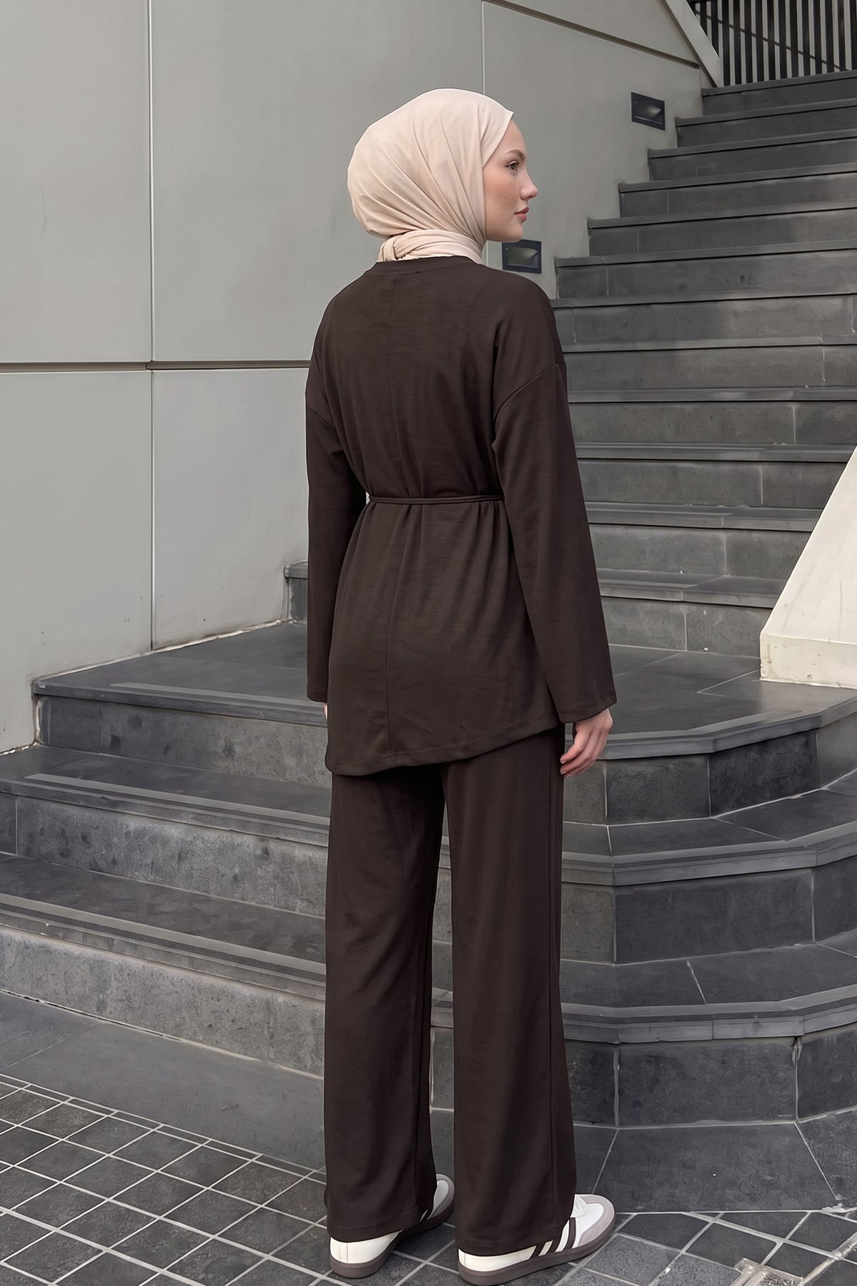 Asimetrik Oysho Takım 272007 - KAHVE | zenne.com 