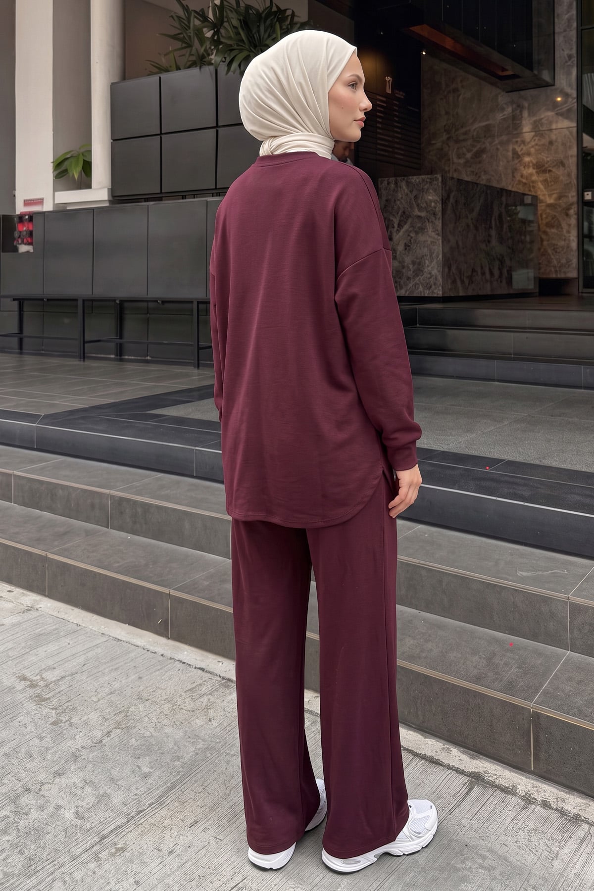 Çıma Detaylı Oysho Takım 2001 - BORDO | zenne.com 