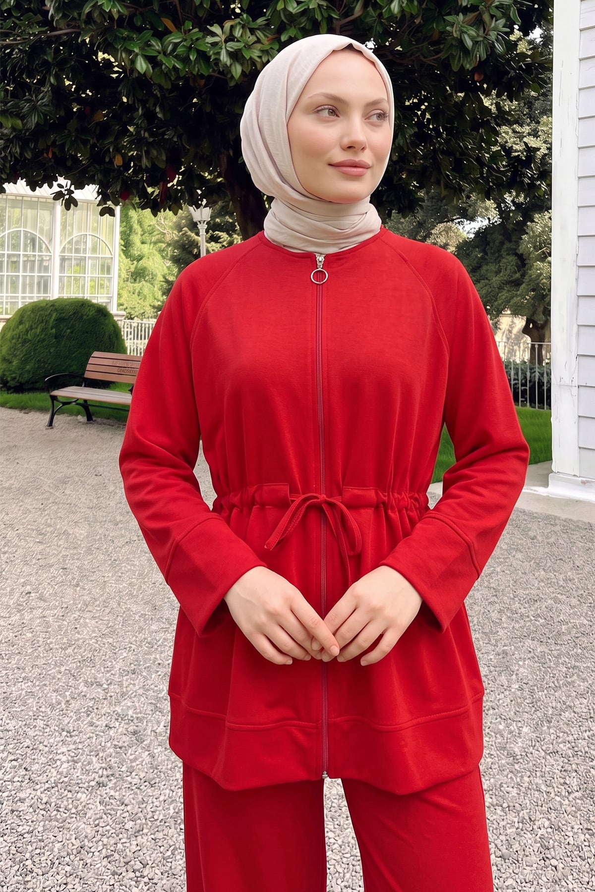 Bel Büzgülü Takım 89133 - KIRMIZI | zenne.com 