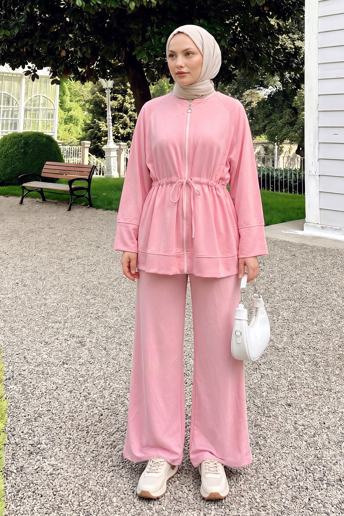Bel Büzgülü Takım 89133 - PEMBE | zenne.com 