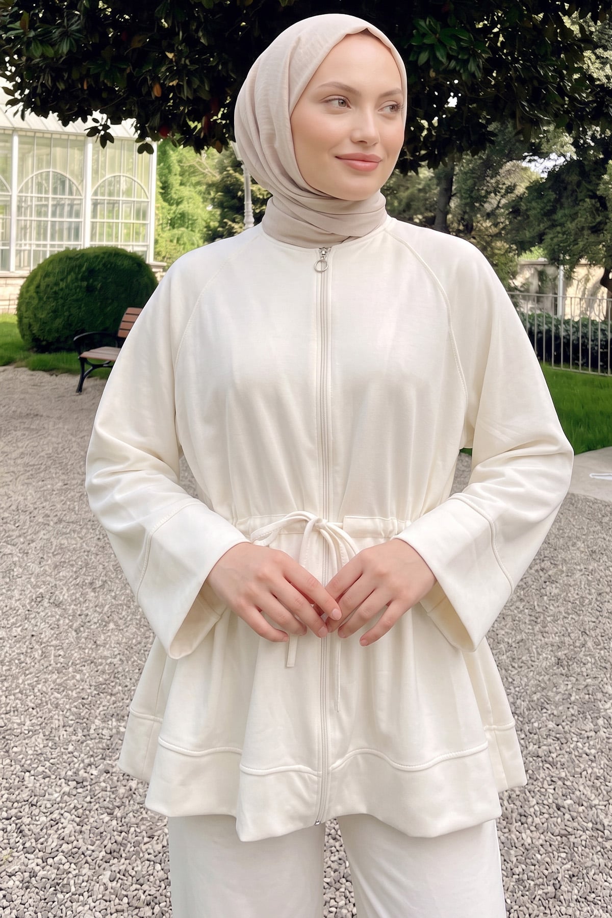 Bel Büzgülü Takım 89133 - EKRU | zenne.com 