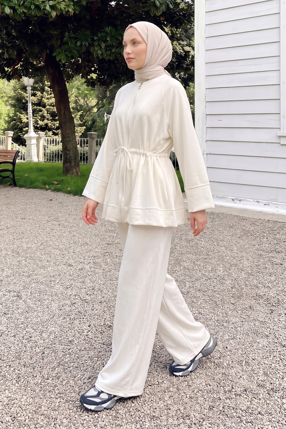 Bel Büzgülü Takım 89133 - EKRU | zenne.com 