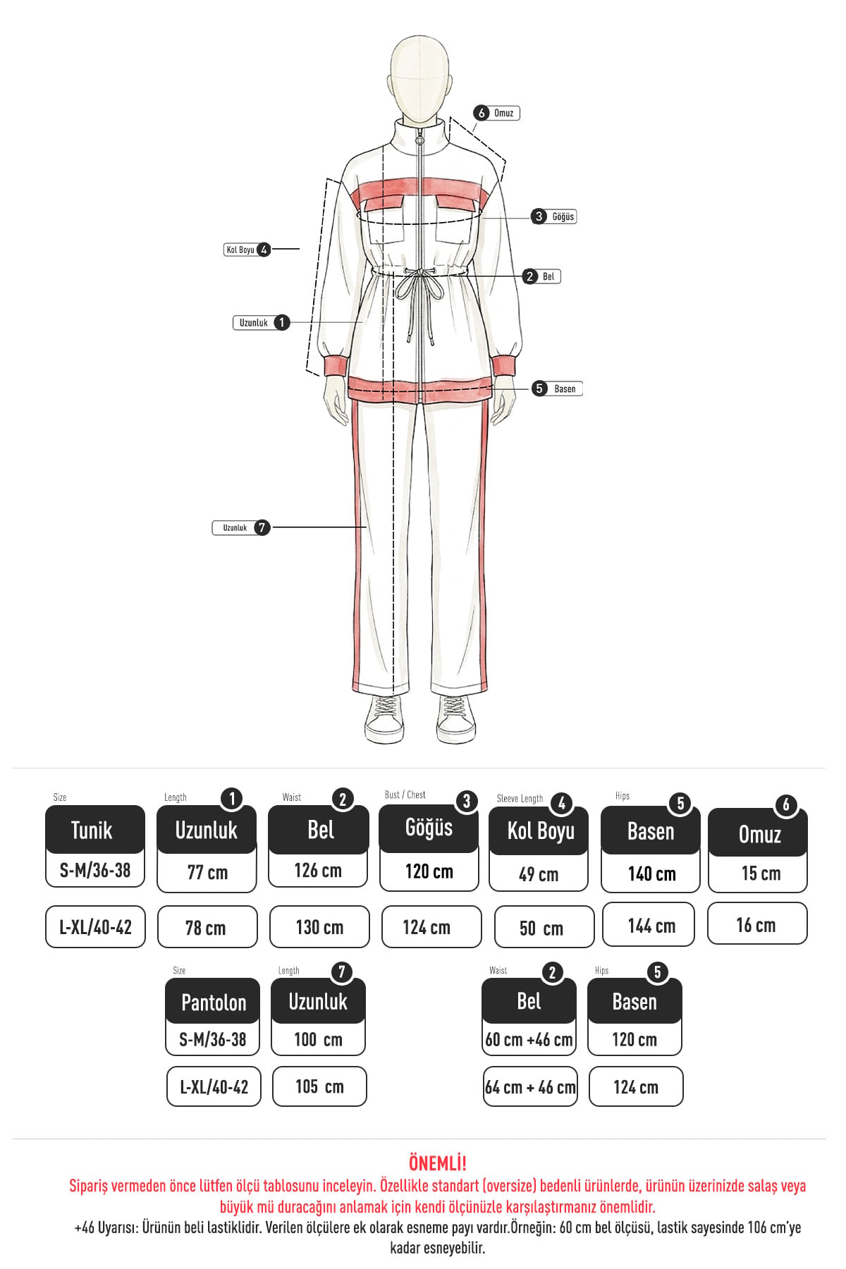 Şerit Detaylı Bel Büzgülü Takım 89140 - SARI | zenne.com 