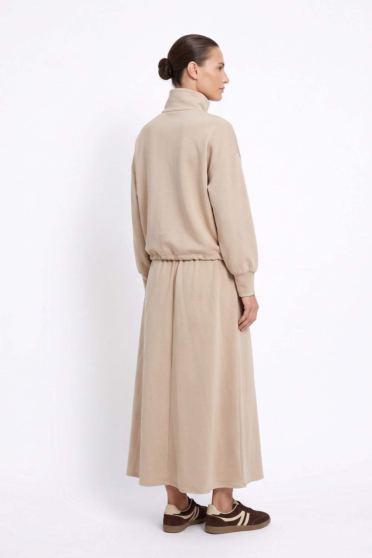 Dik Yaka Etekli Takım 202721 - TAŞ | zenne.com 
