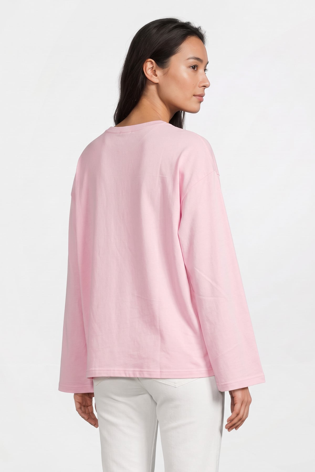 Papatya Nakışlı Tunik 13252 - AÇIK PEMBE | zenne.com 