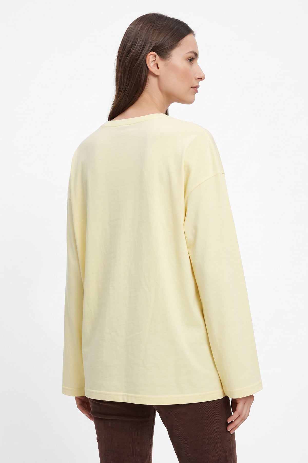 Papatya Nakışlı Tunik 13252 - SARI | zenne.com 