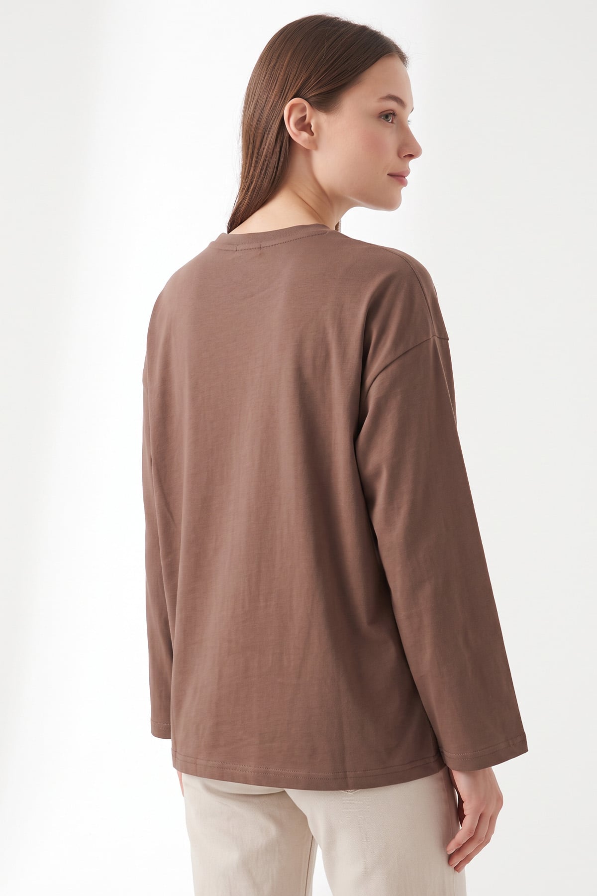Papatya Nakışlı Tunik 13252 - VİZON | zenne.com 