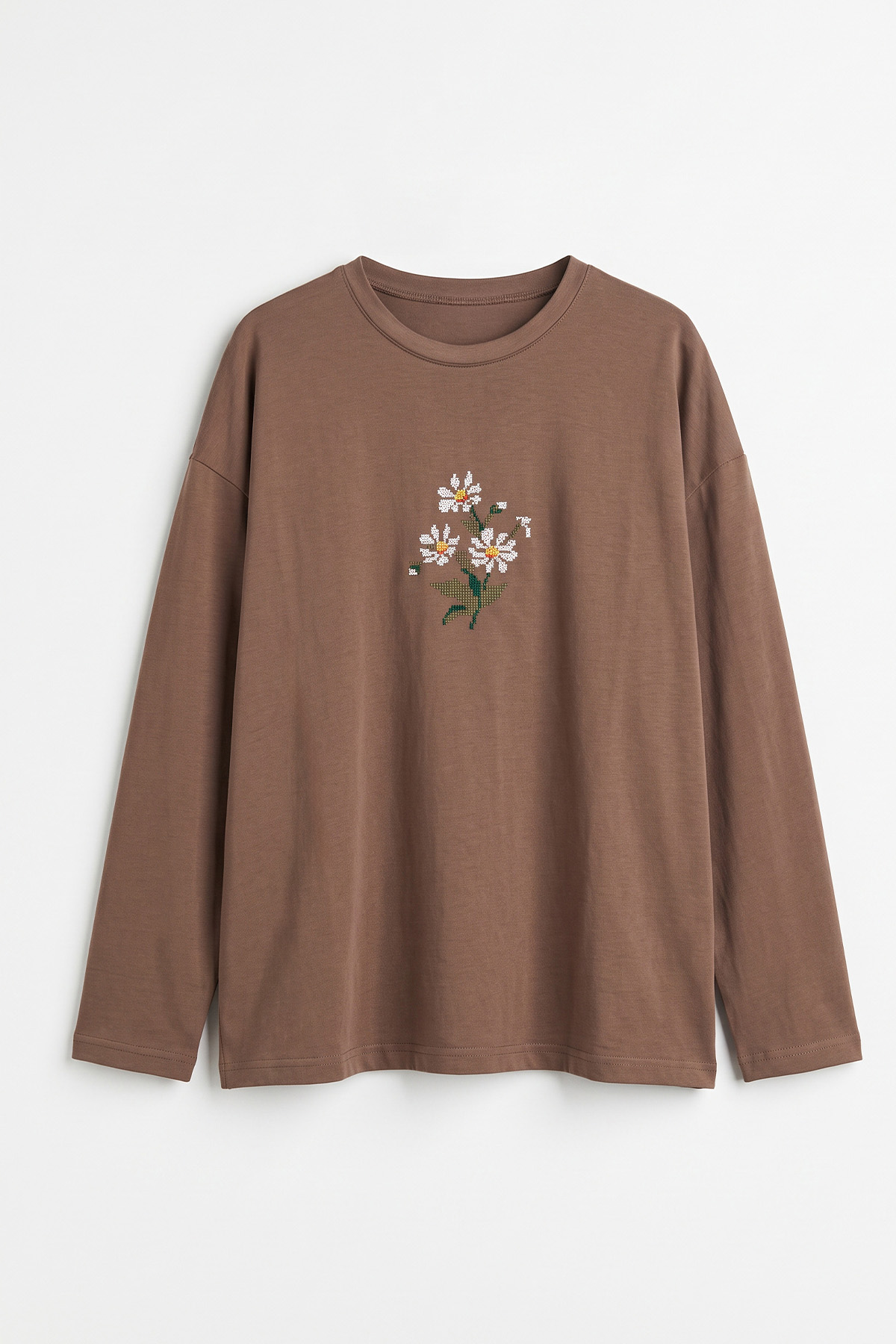 Papatya Nakışlı Tunik 13252 - VİZON | zenne.com 