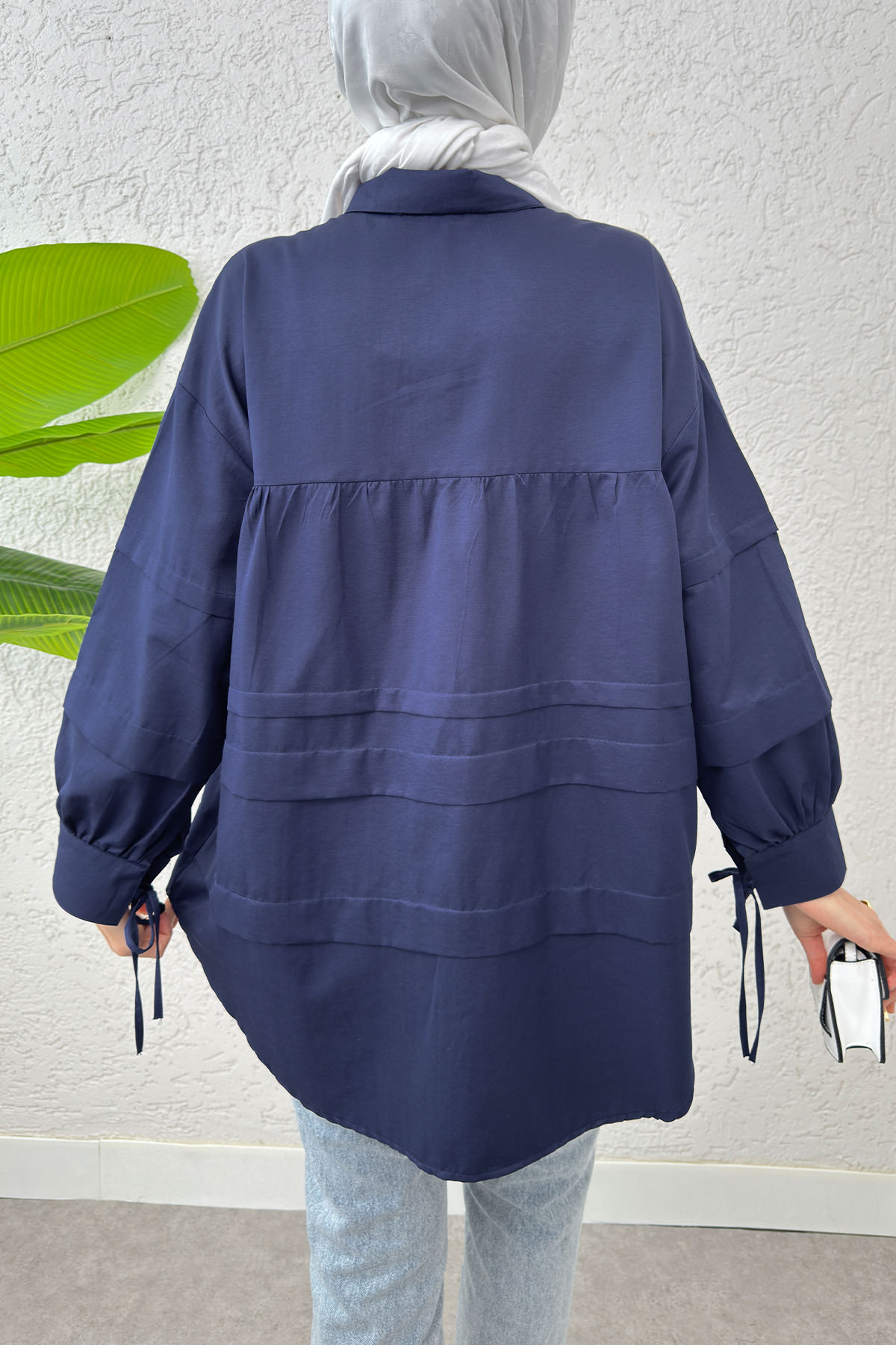 Double Kat Detaylı Tunik 2250 - LACİVERT |  