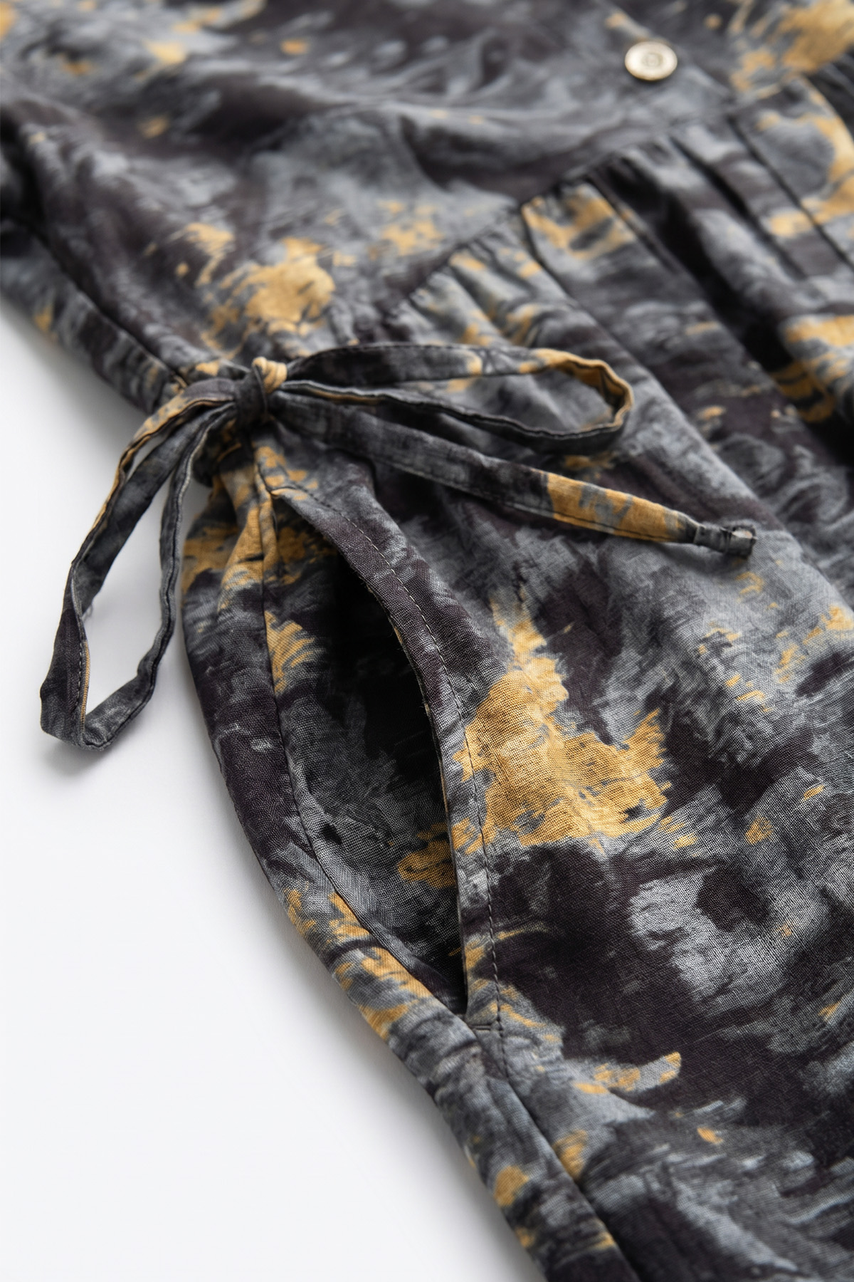 Batik Desen Viscon Elbise 2310 - ANTRASİT |  