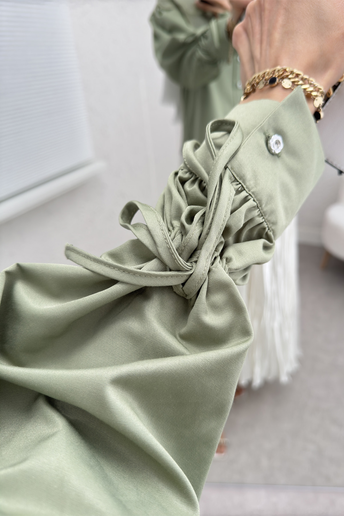 Bebe Yaka Kısa Gömlek 2254 - MİNT YEŞİLİ |  