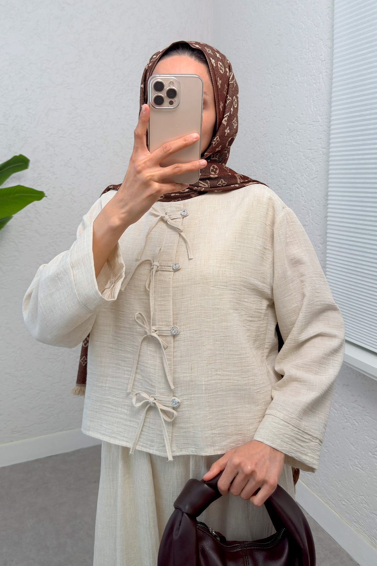 Fiyonk Detaylı Etek Takım 2290 - BEJ |  