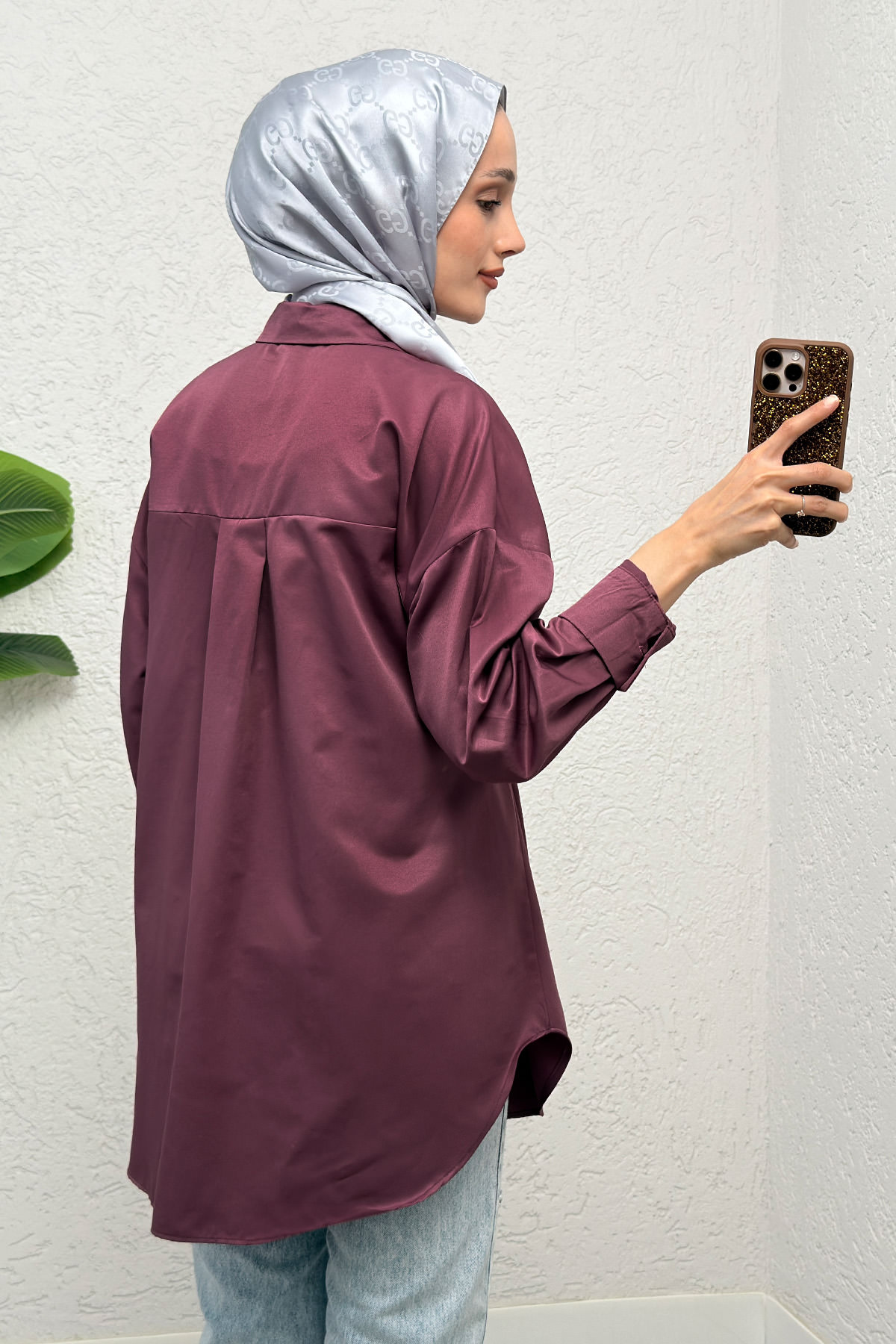 Yandan Düğmeli Tunik 2281 - VİŞNE ÇÜRÜĞÜ |  