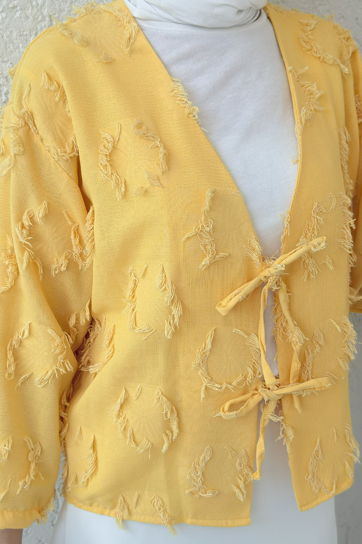 Yama Yırtık Detaylı Kimono 2330 - HARDAL |  