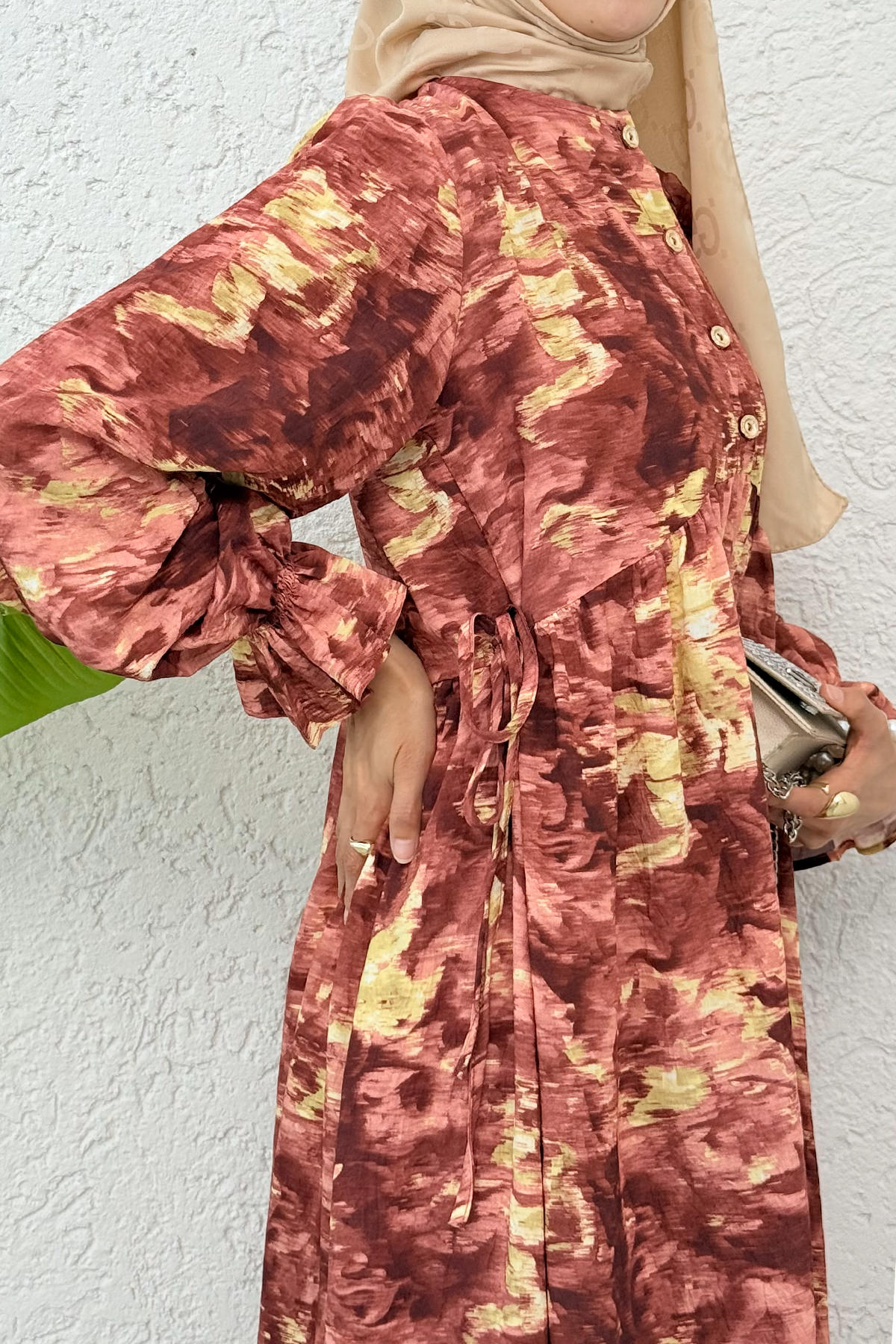 Batik Desen Viscon Elbise 2310 - MERCAN |  